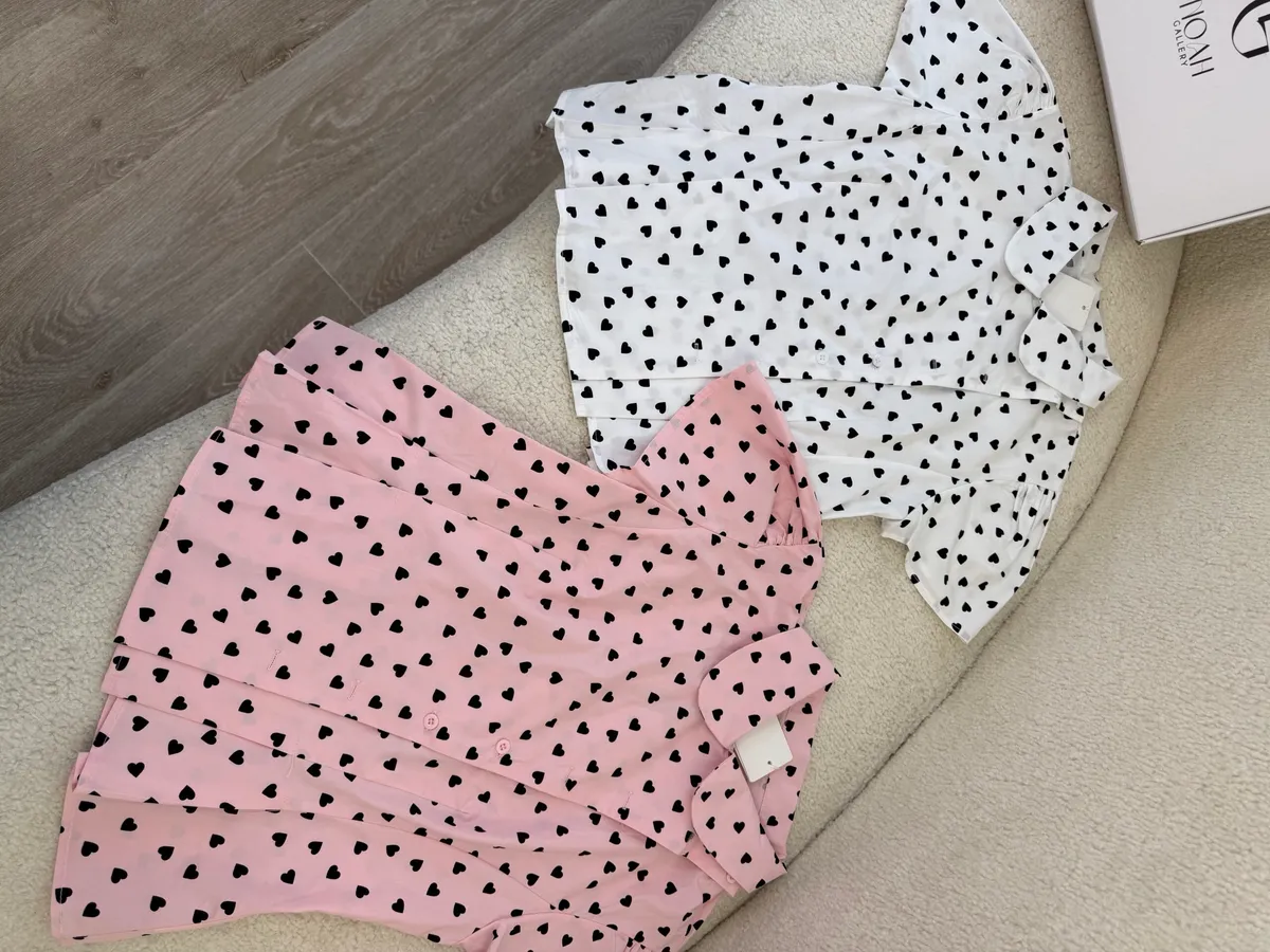 Chemise Cœur Rose