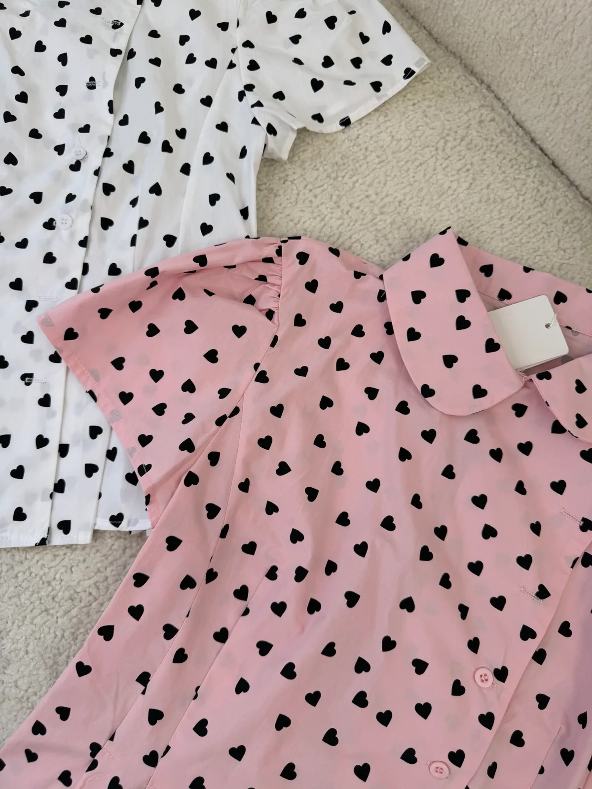 Chemise Cœur Rose