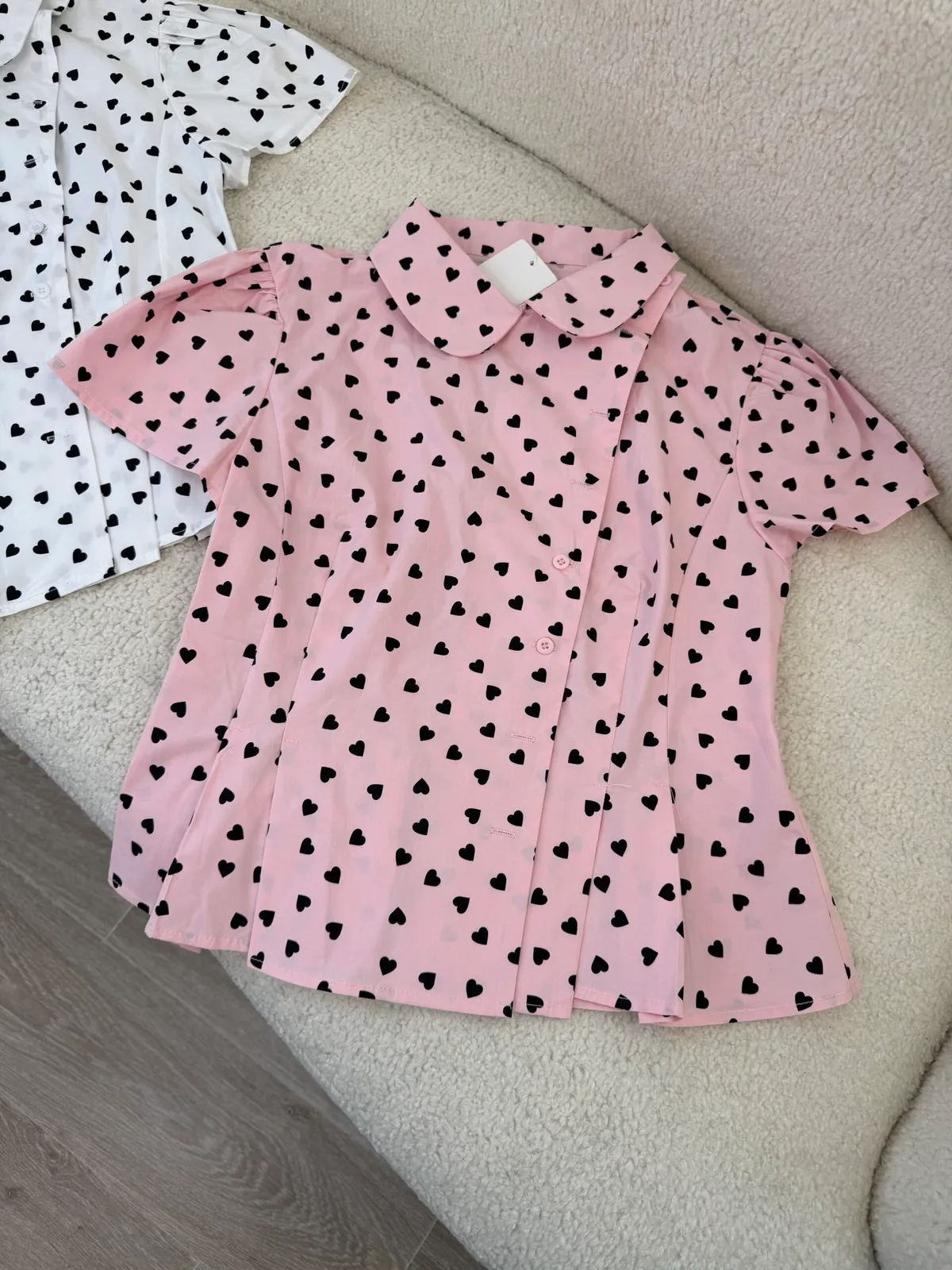 Chemise Cœur Rose