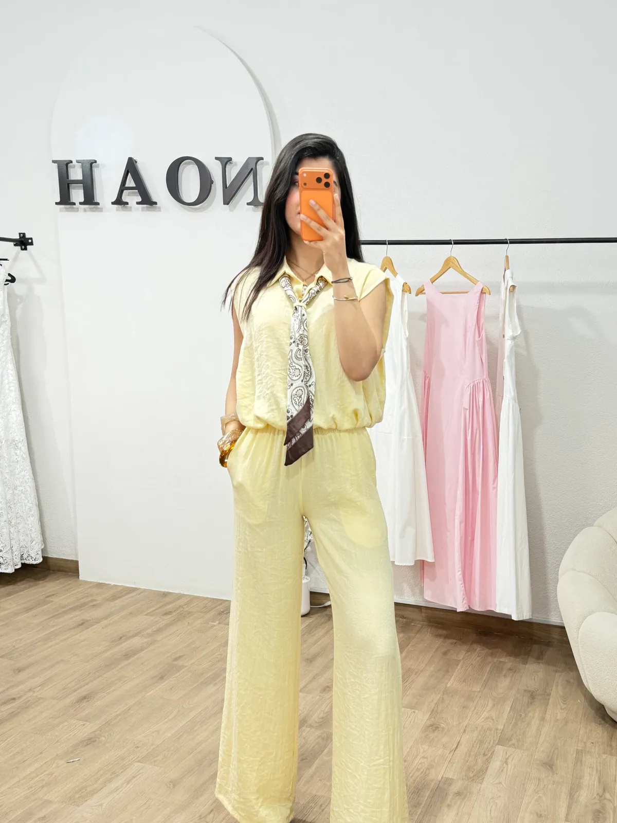 Ensemble Solène Jaune Pastel