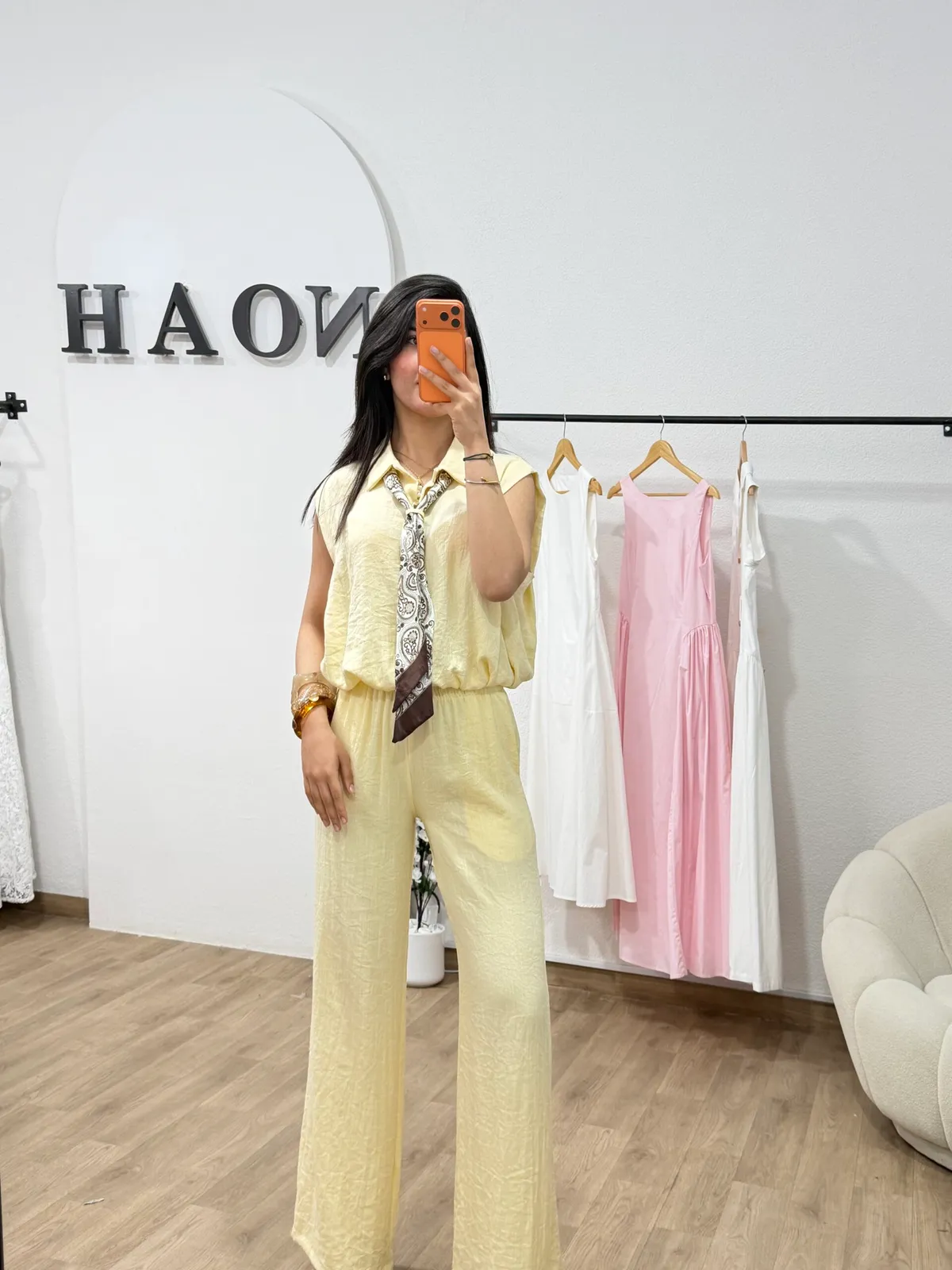 Ensemble Solène Jaune Pastel
