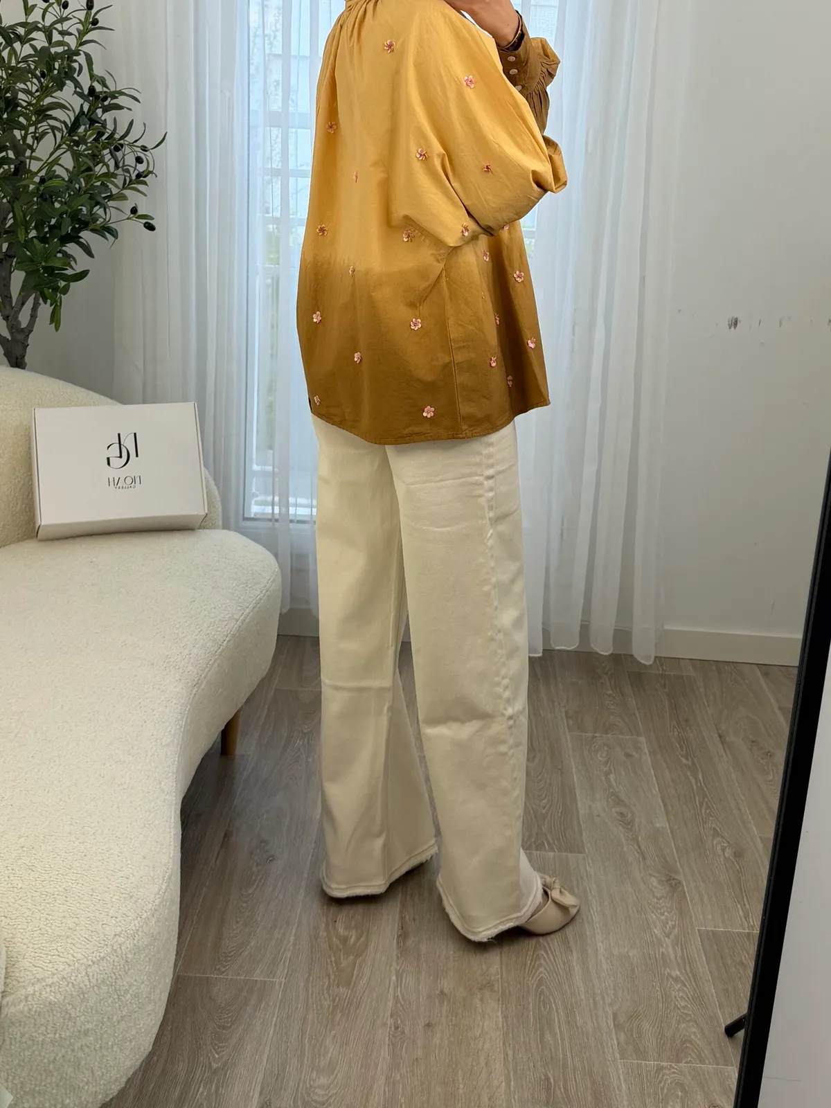 Chemise Miel Brodée