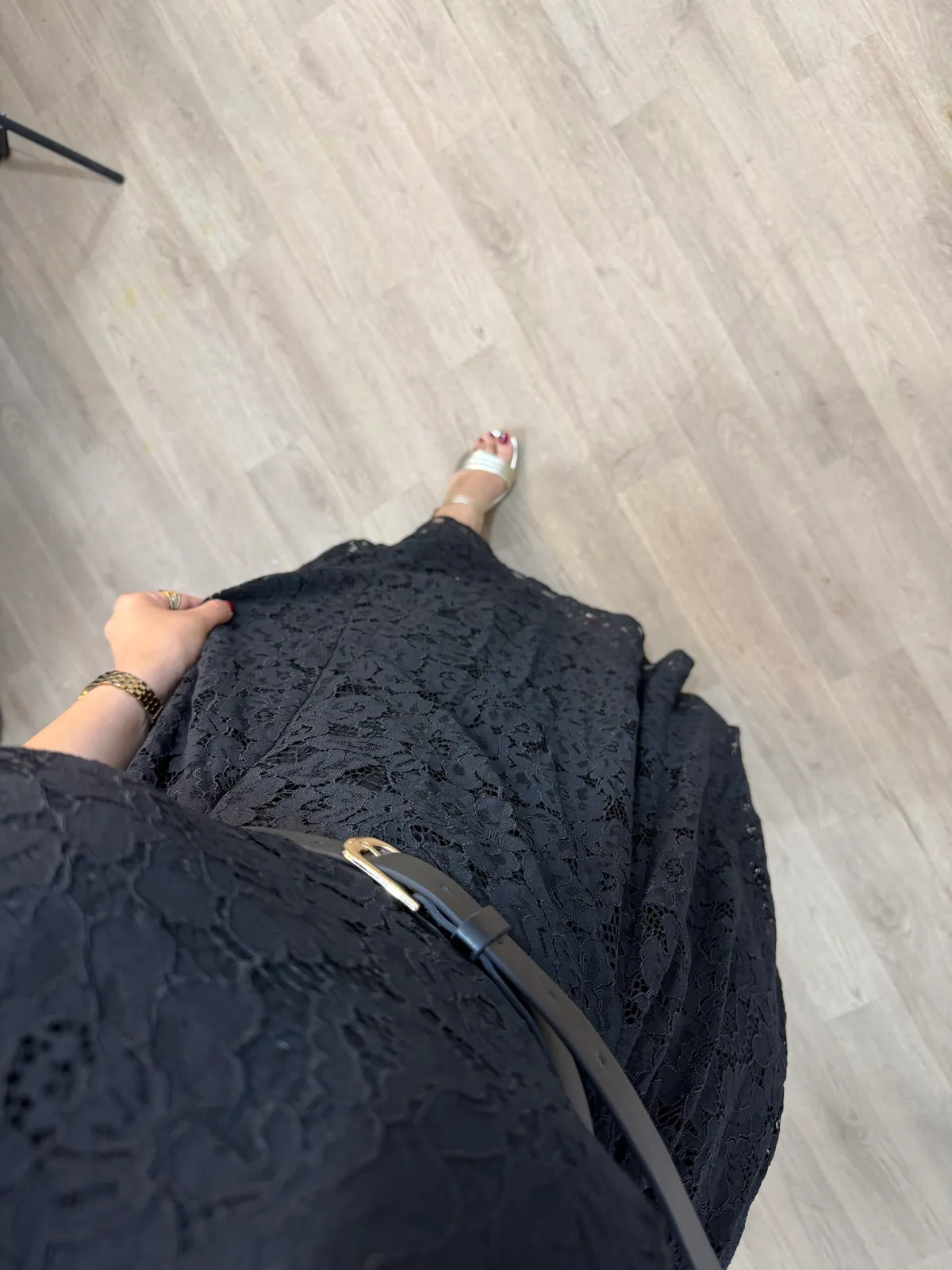Robe Dentelle Élégance Noire