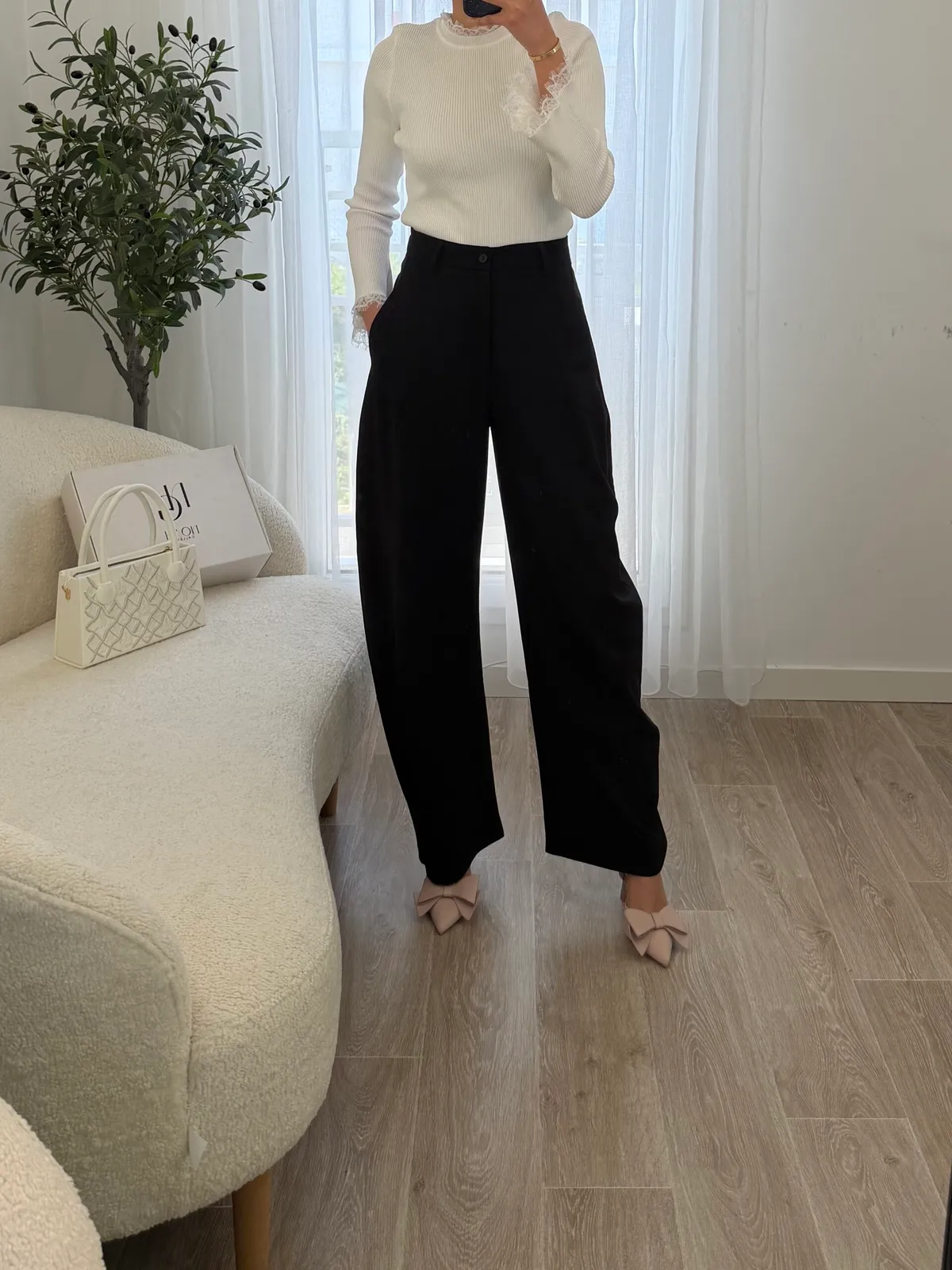 Pantalon Ballon Taille Haute