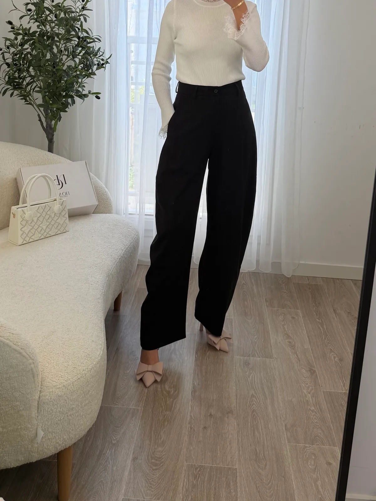 Pantalon Ballon Taille Haute