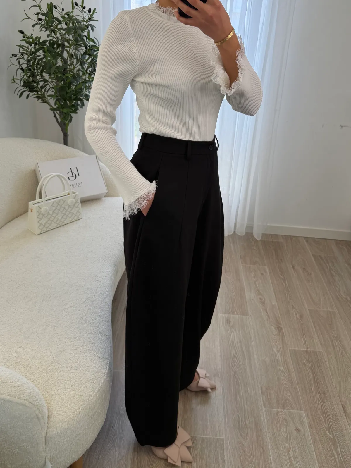 Pantalon Ballon Taille Haute