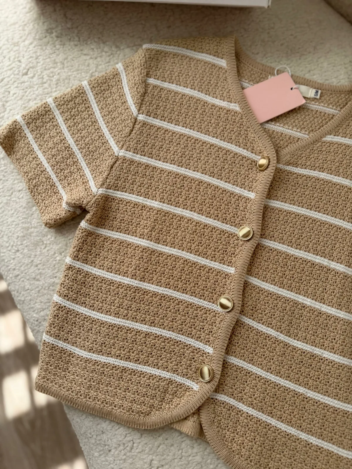 Pull Beige Éclat