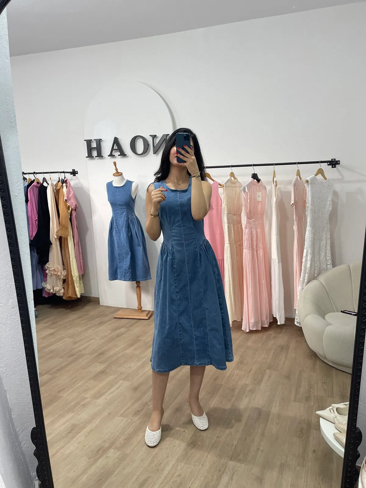 Robe Denim Structurée