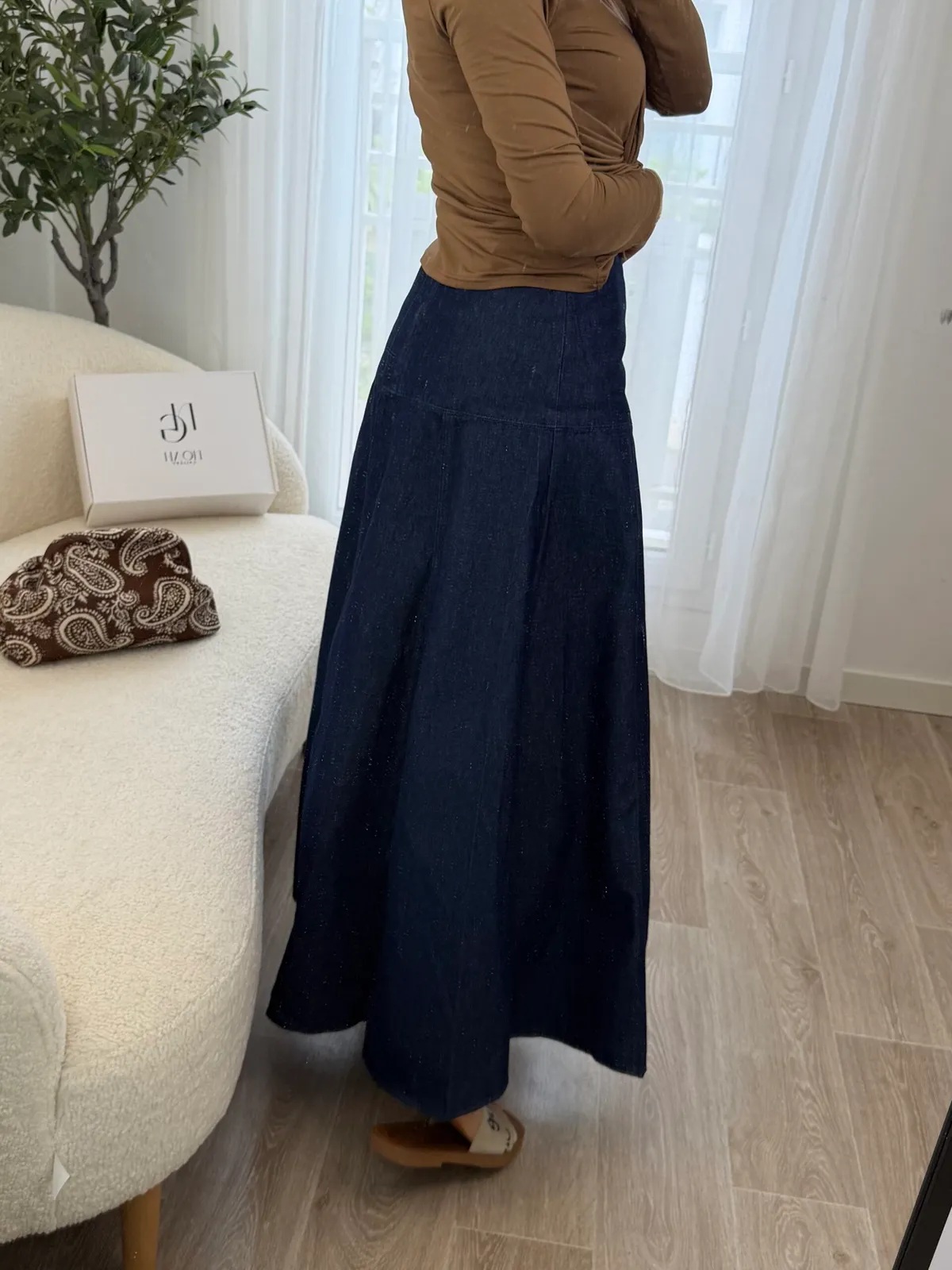 Jupe Denim Bohème