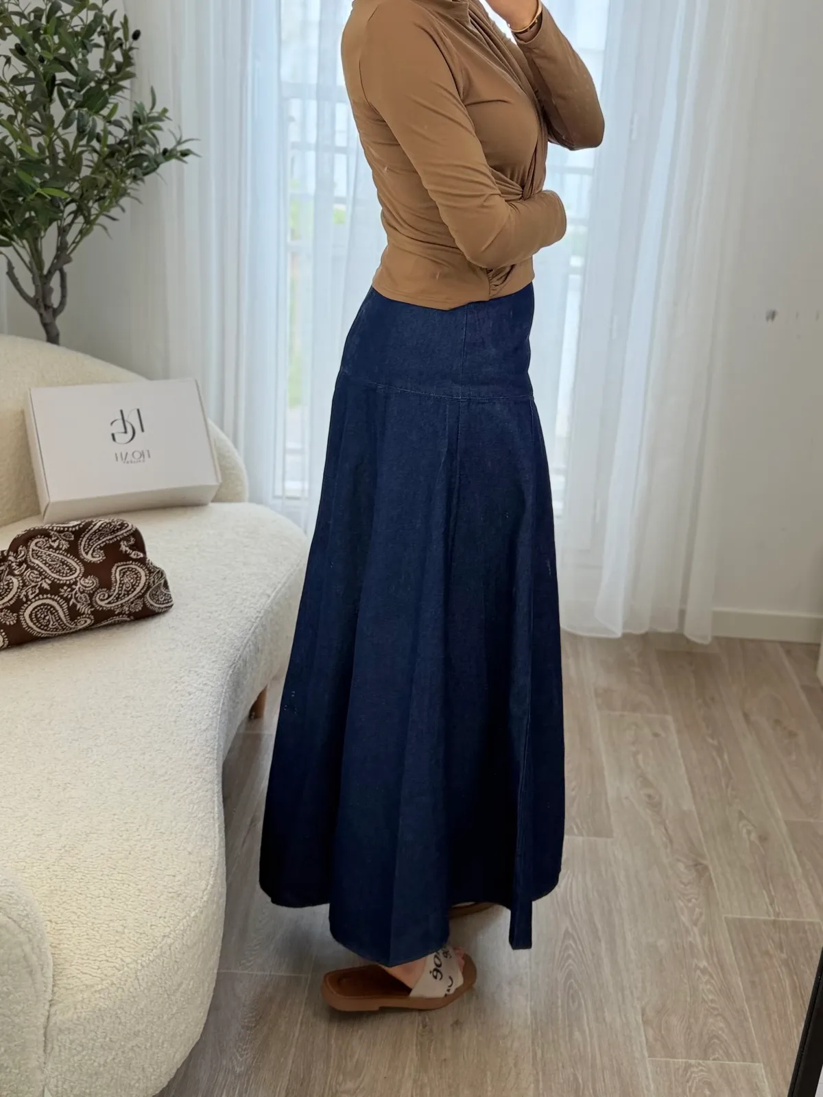 Jupe Denim Bohème