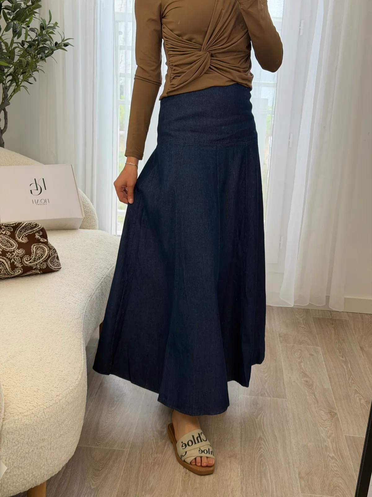 Jupe Denim Bohème