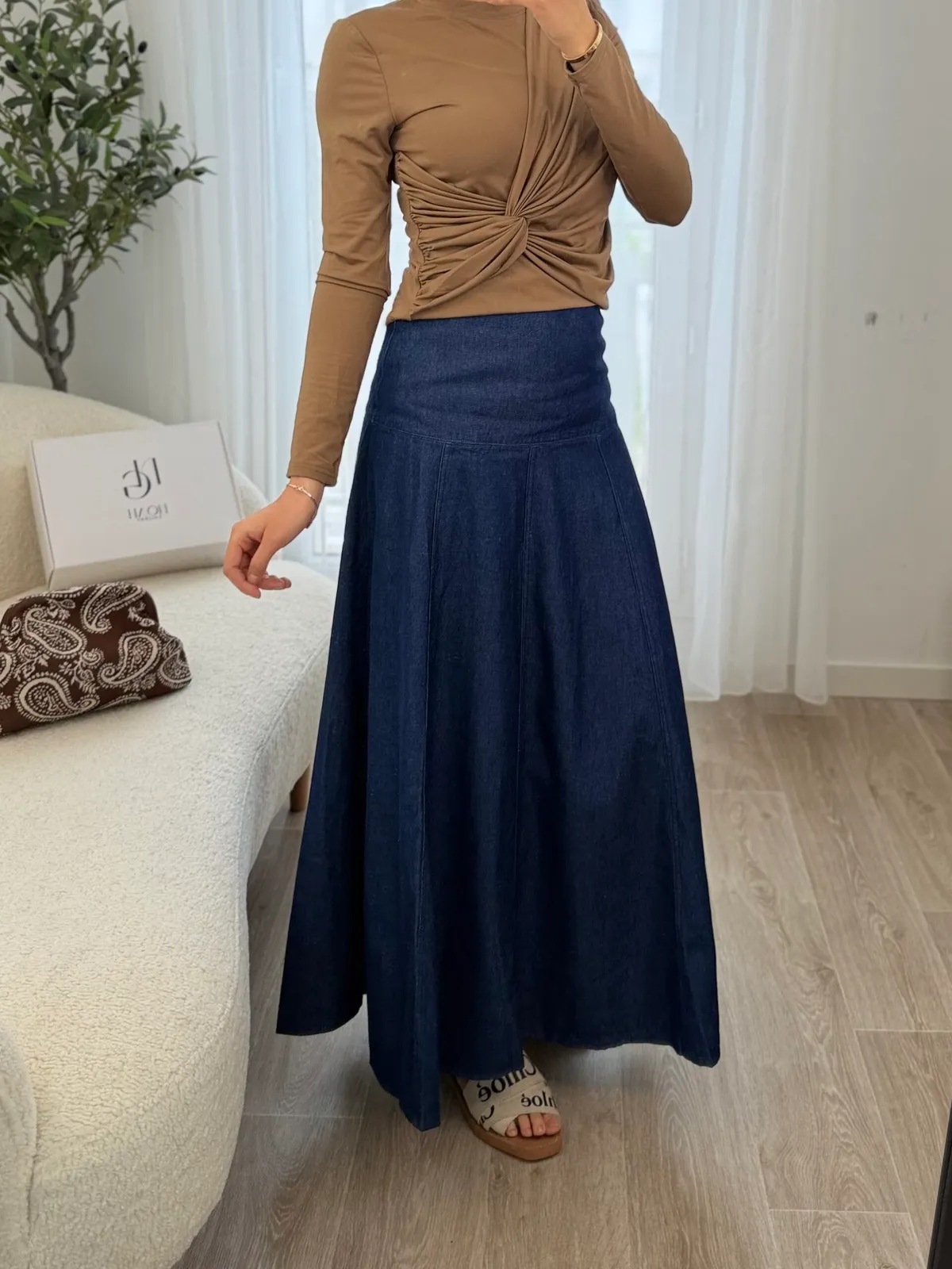 Jupe Denim Bohème