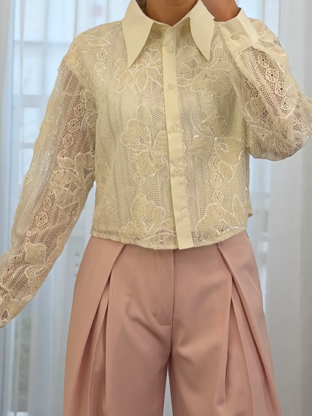 Chemise Élégance Dentelle