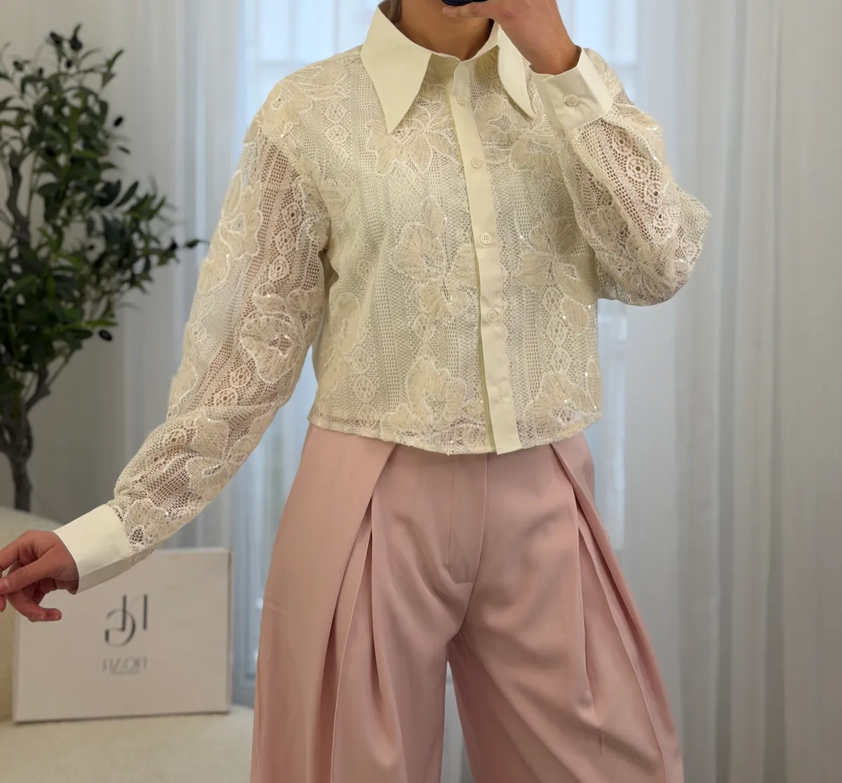 Chemise Élégance Dentelle