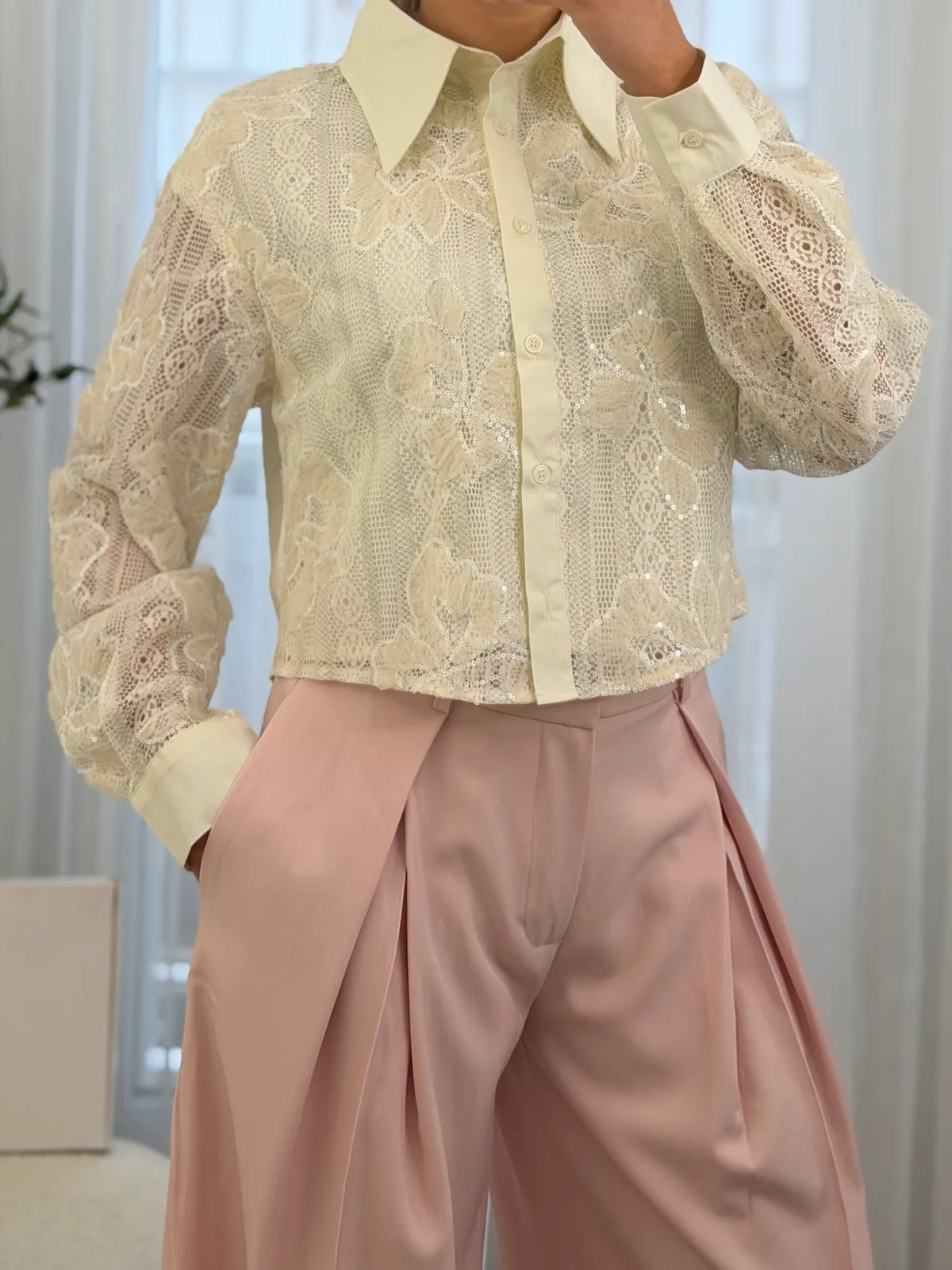 Chemise Élégance Dentelle