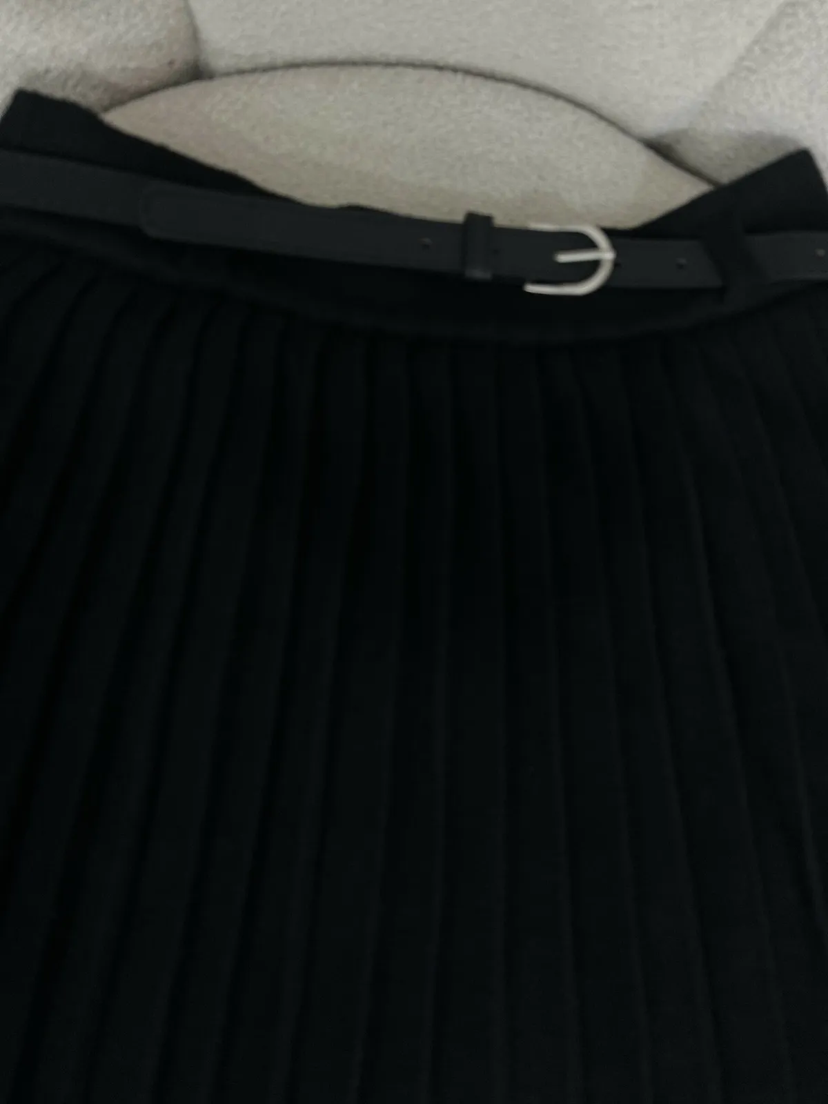 Jupe Noir Plissé Chic