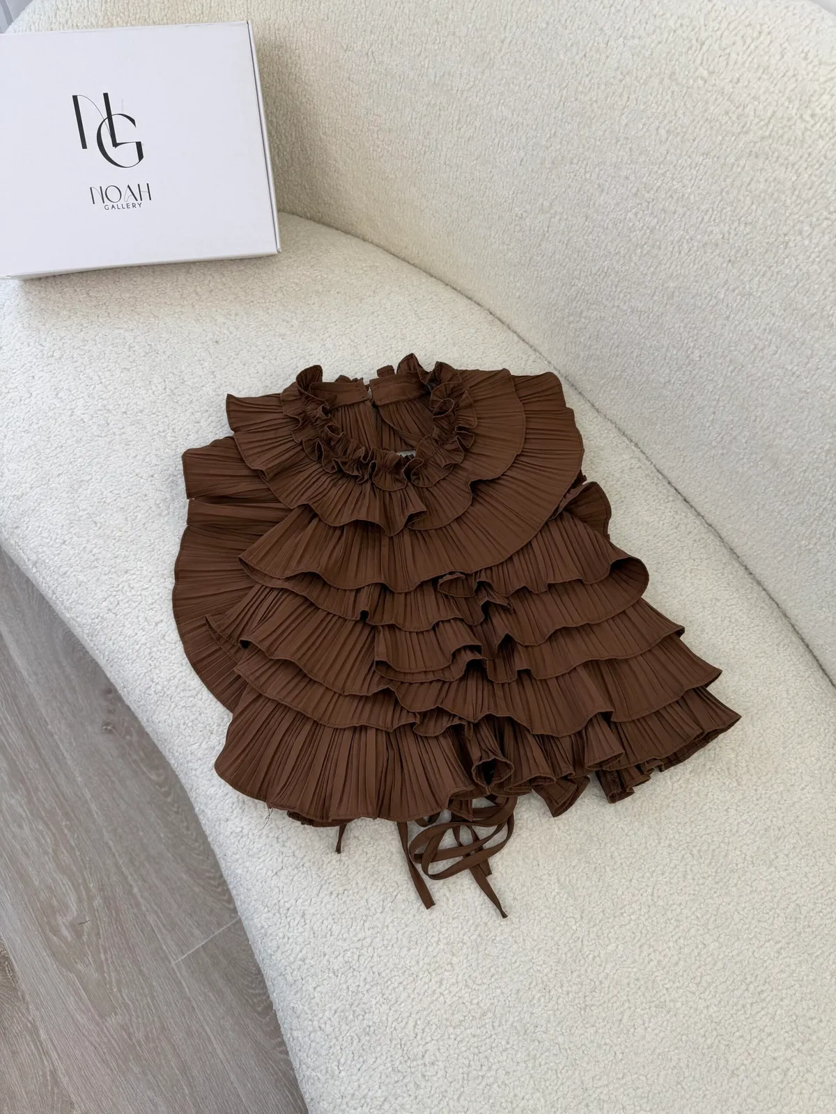 Top Volants Chocolat