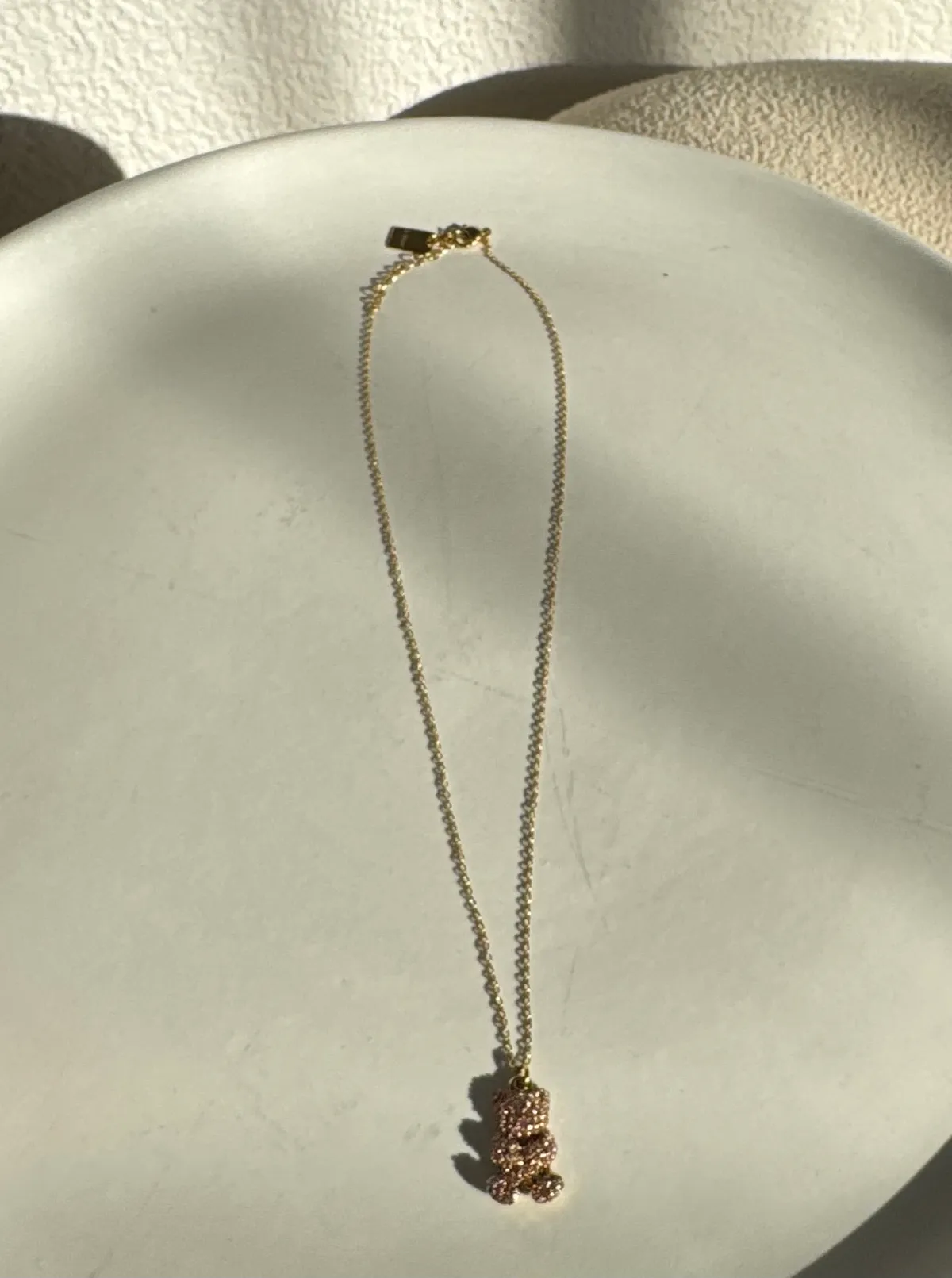 Collier Ours Rose