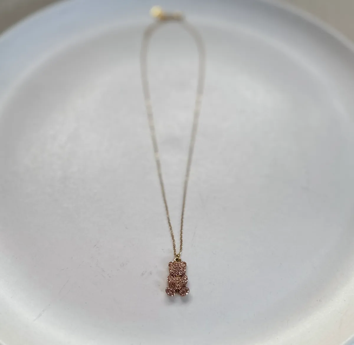 Collier Ours Rose