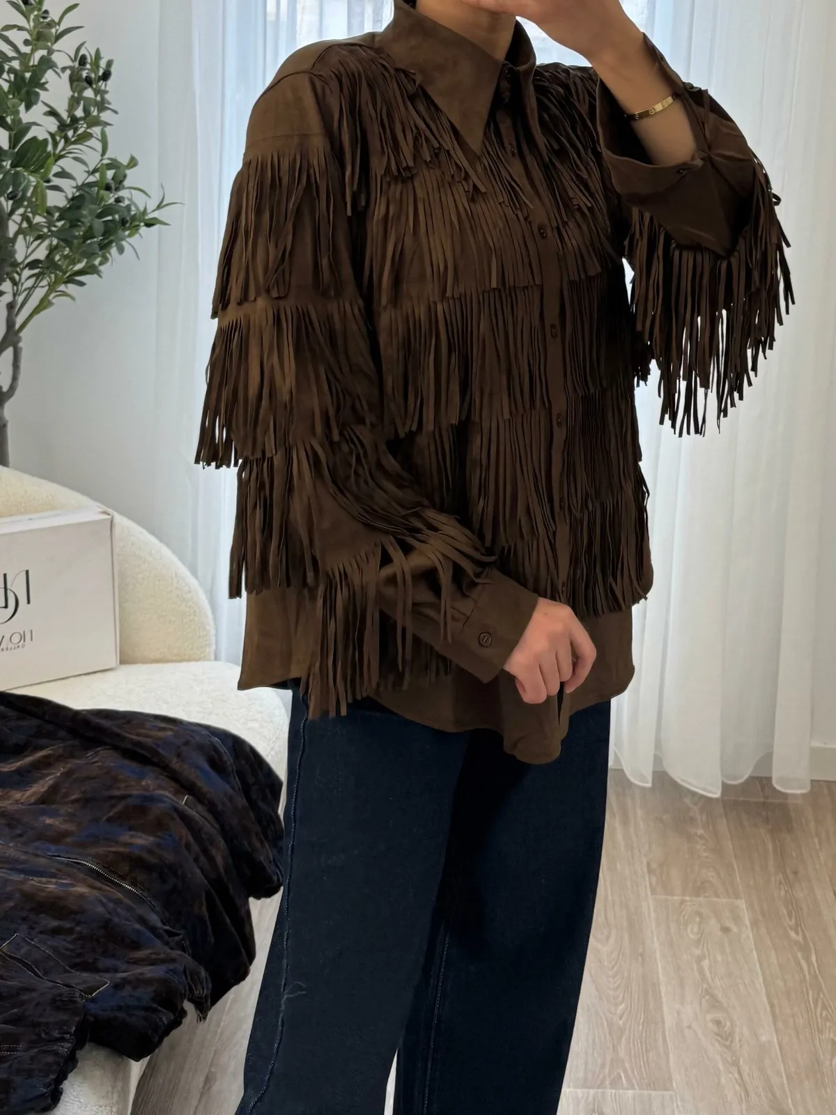 Chemise Arizona à Franges