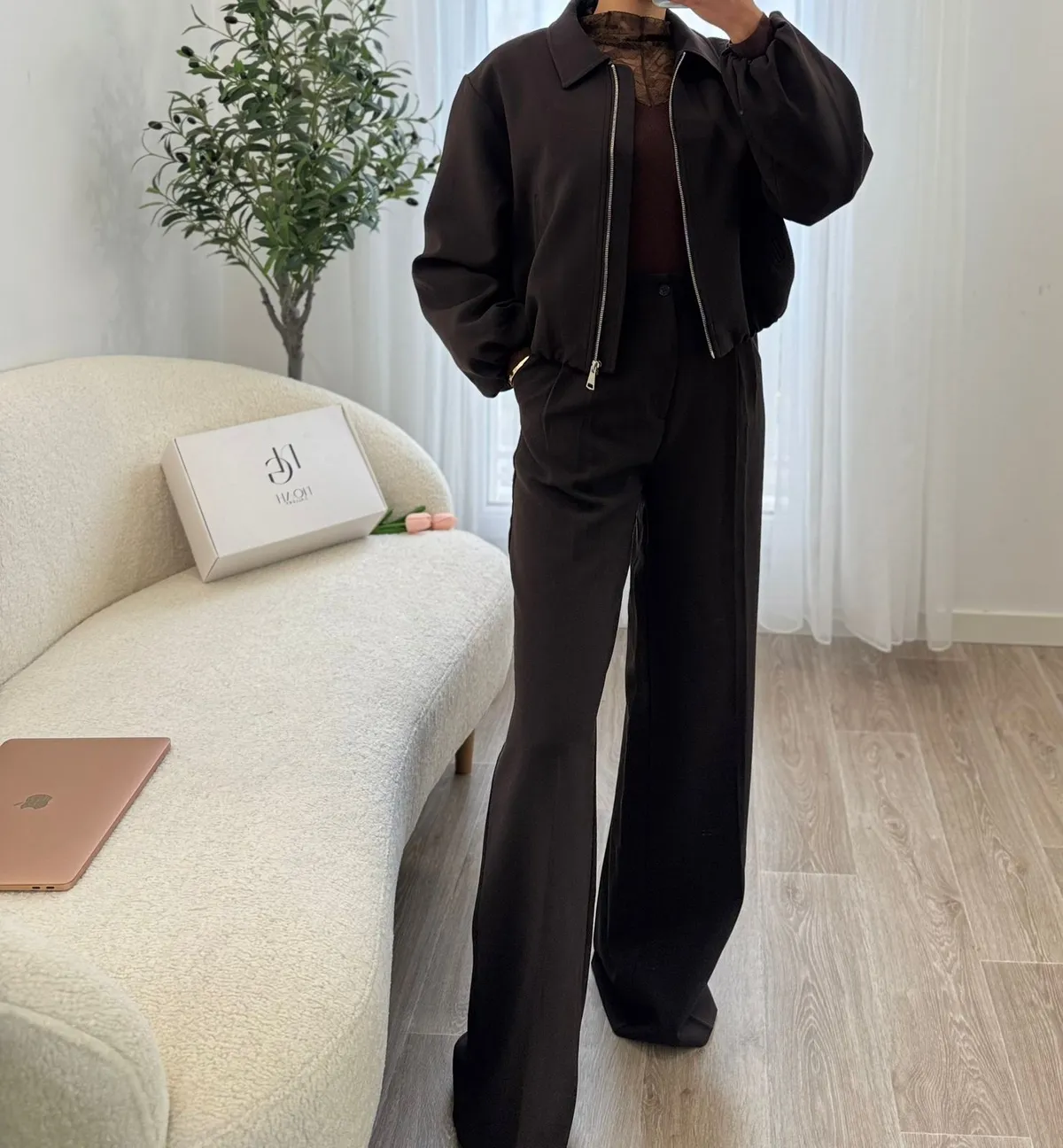 Veste Marron Élégance