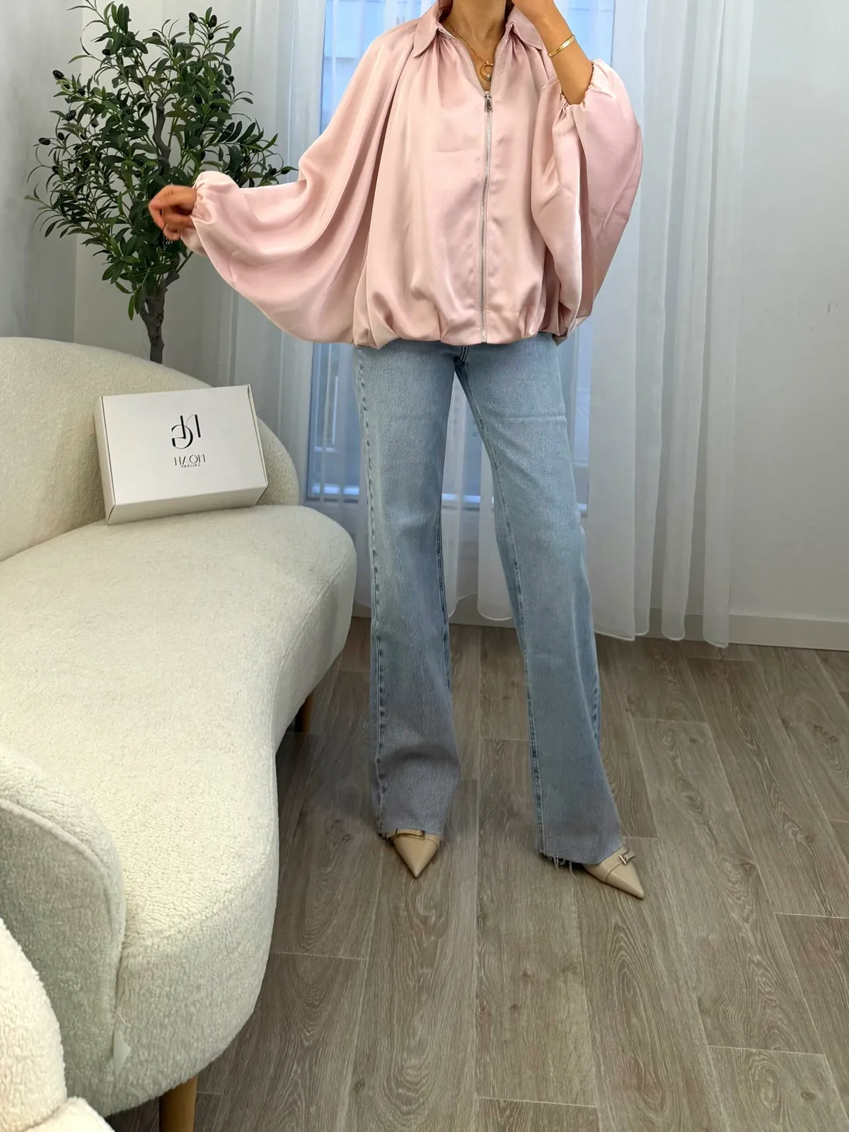 Blouson Satin  Élégance