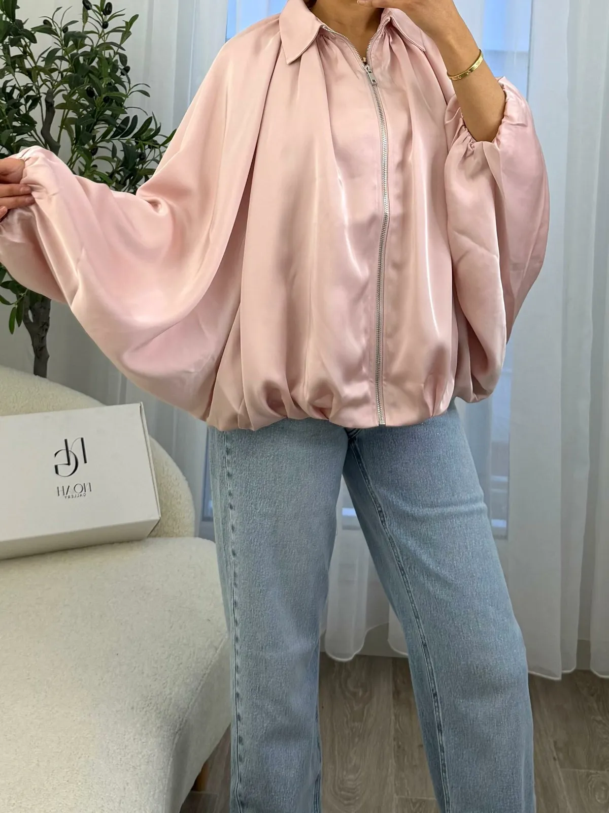 Blouson Satin  Élégance