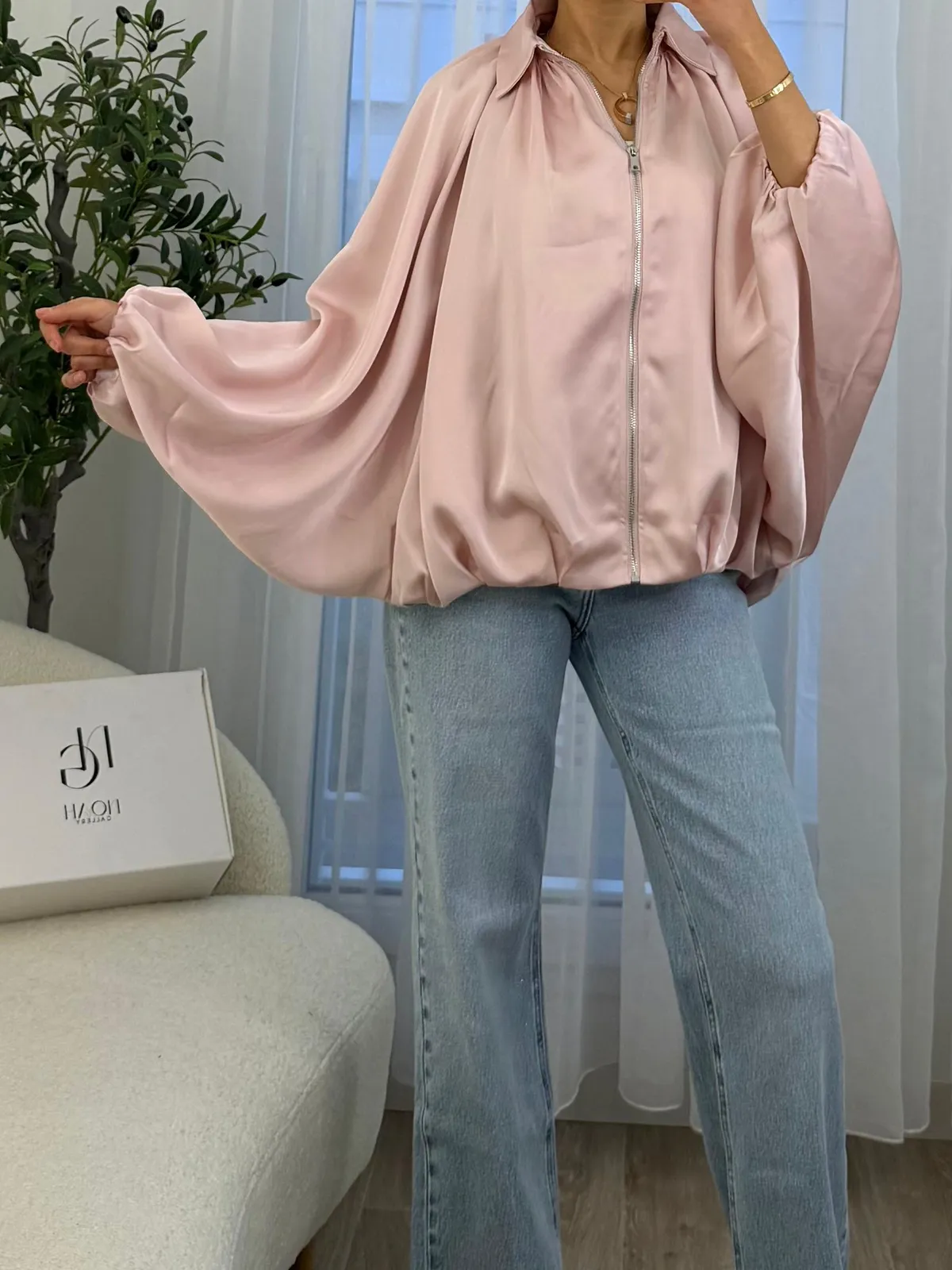 Blouson Satin  Élégance