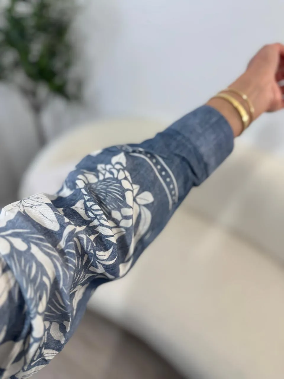Ensemble  Bleu Fleur