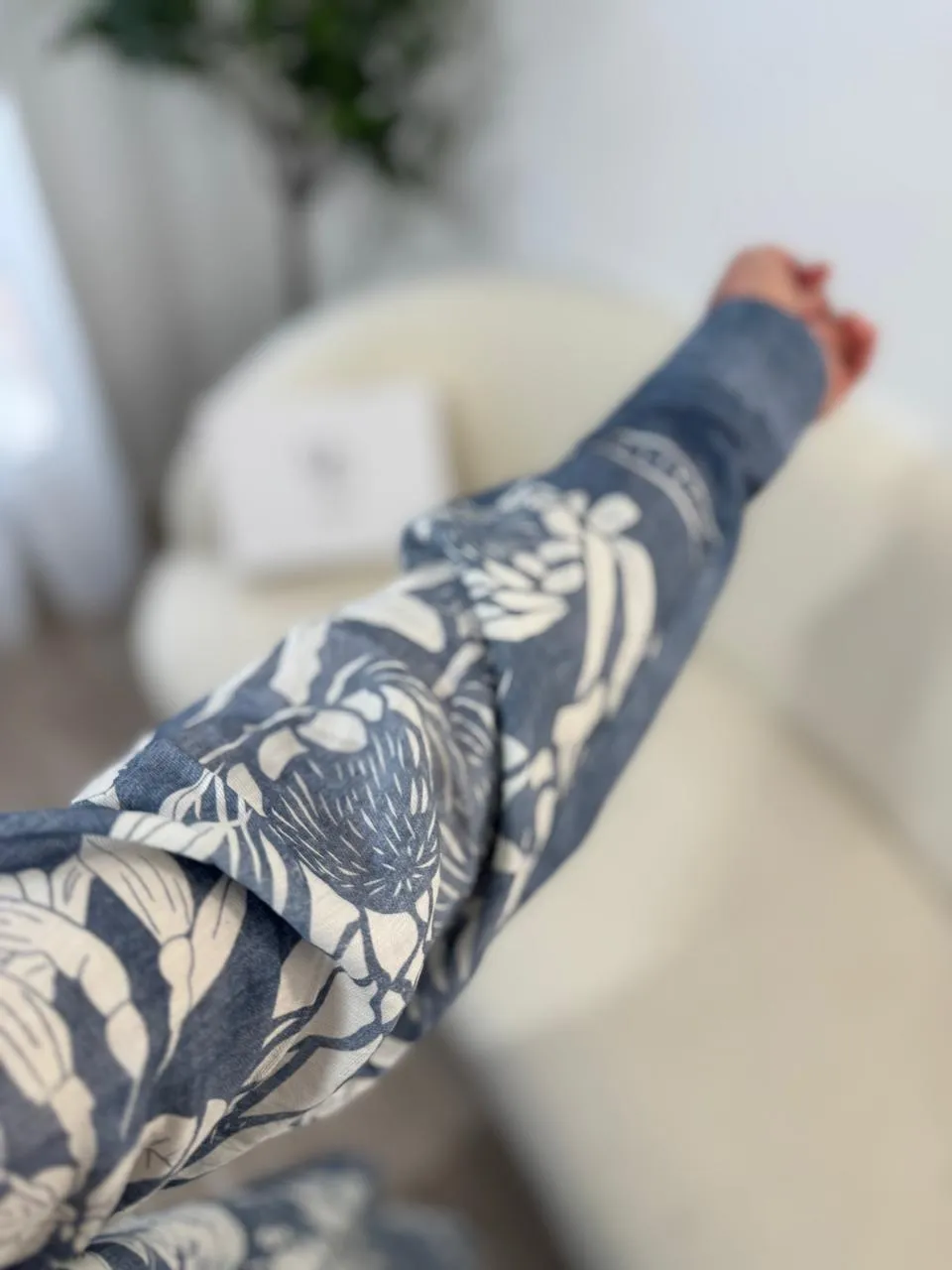 Ensemble  Bleu Fleur