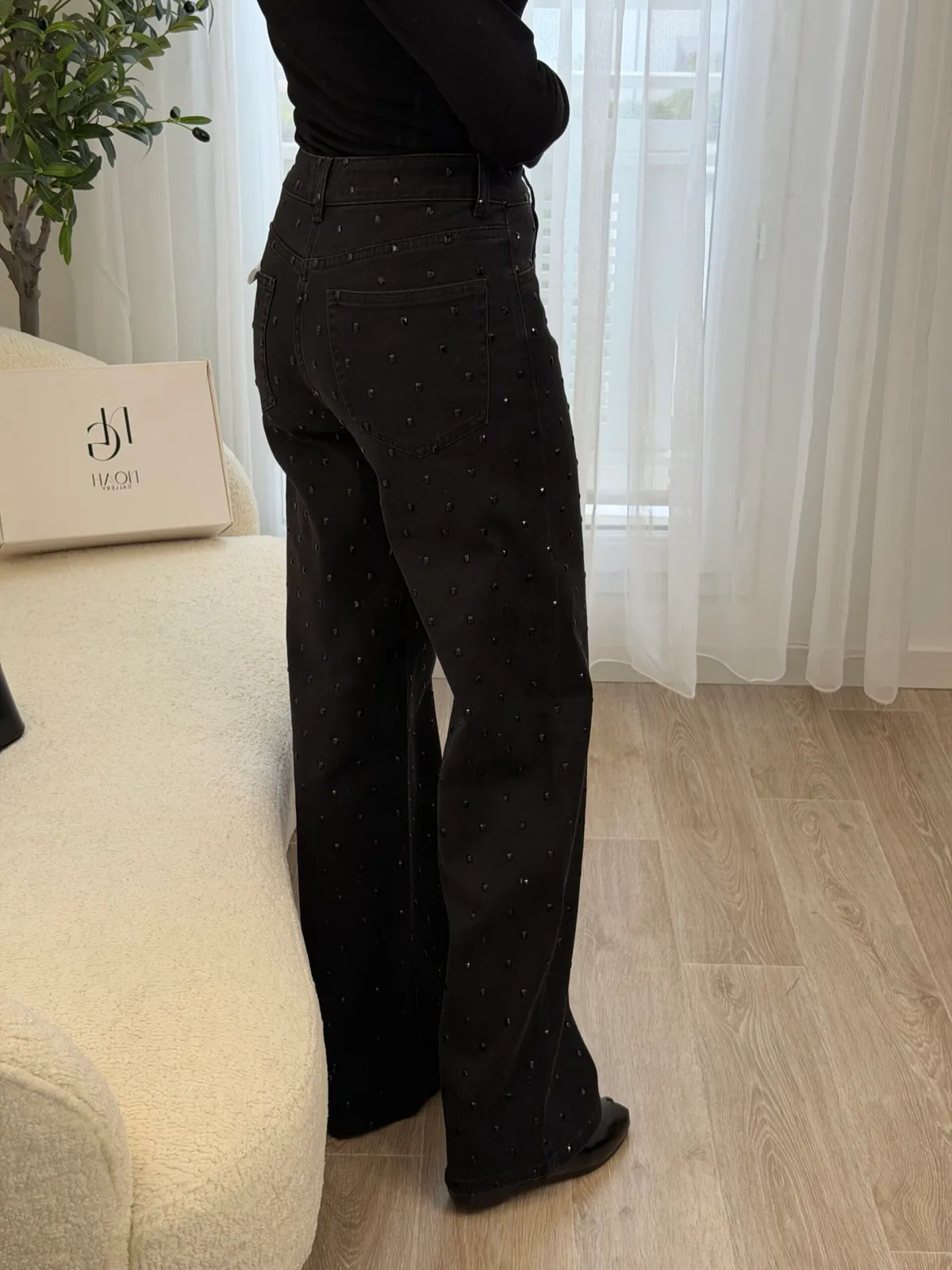 Jean Black Crystal