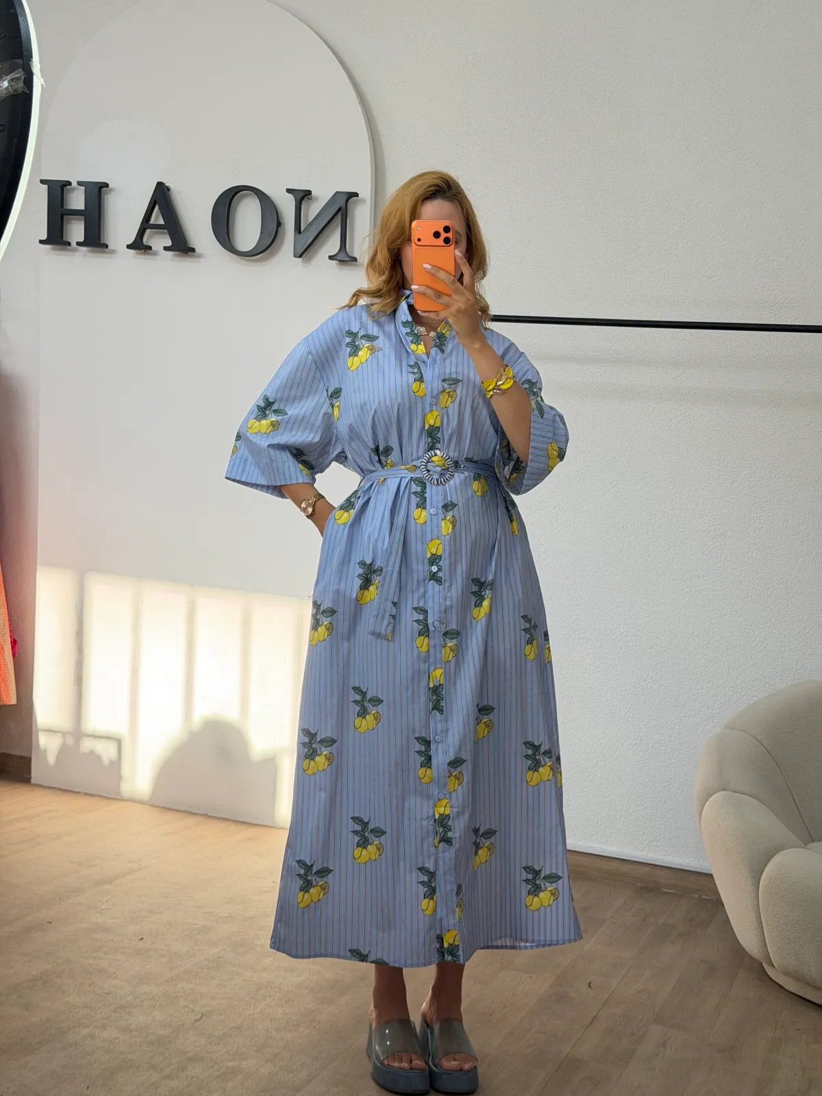 Robe Citron Bleu