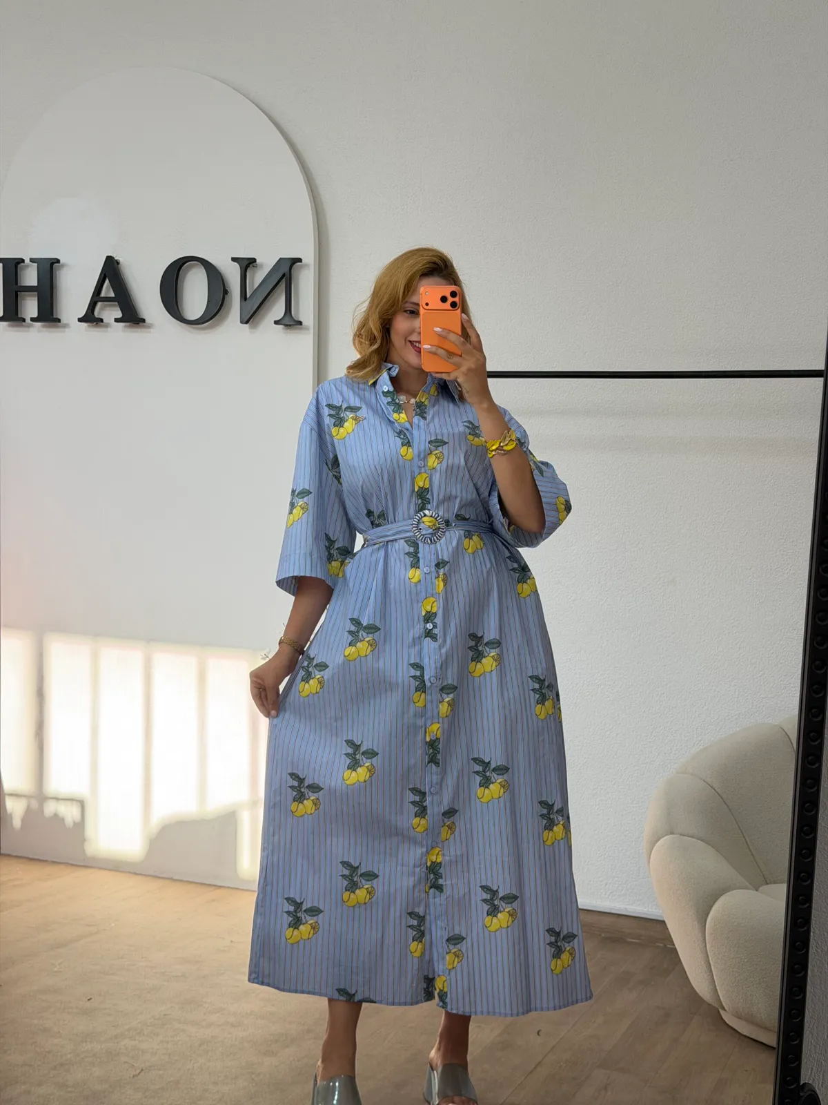 Robe Citron Bleu