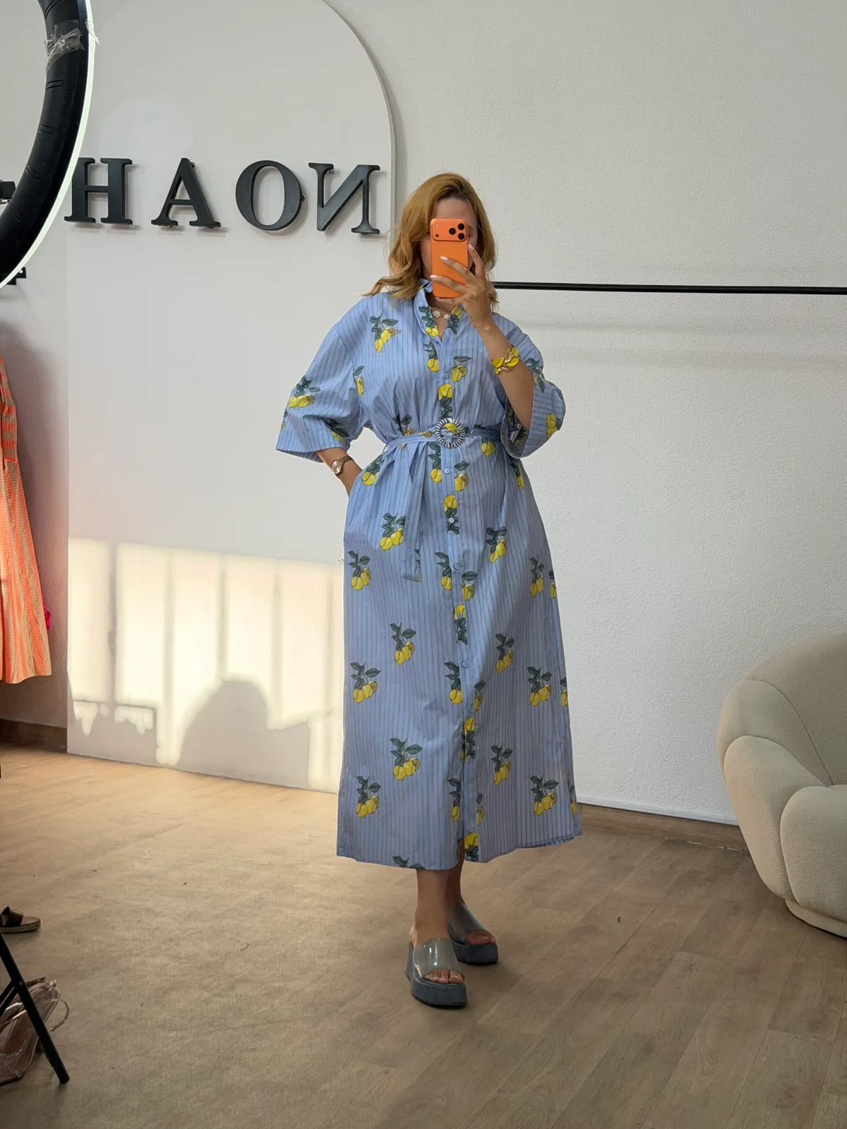 Robe Citron Bleu