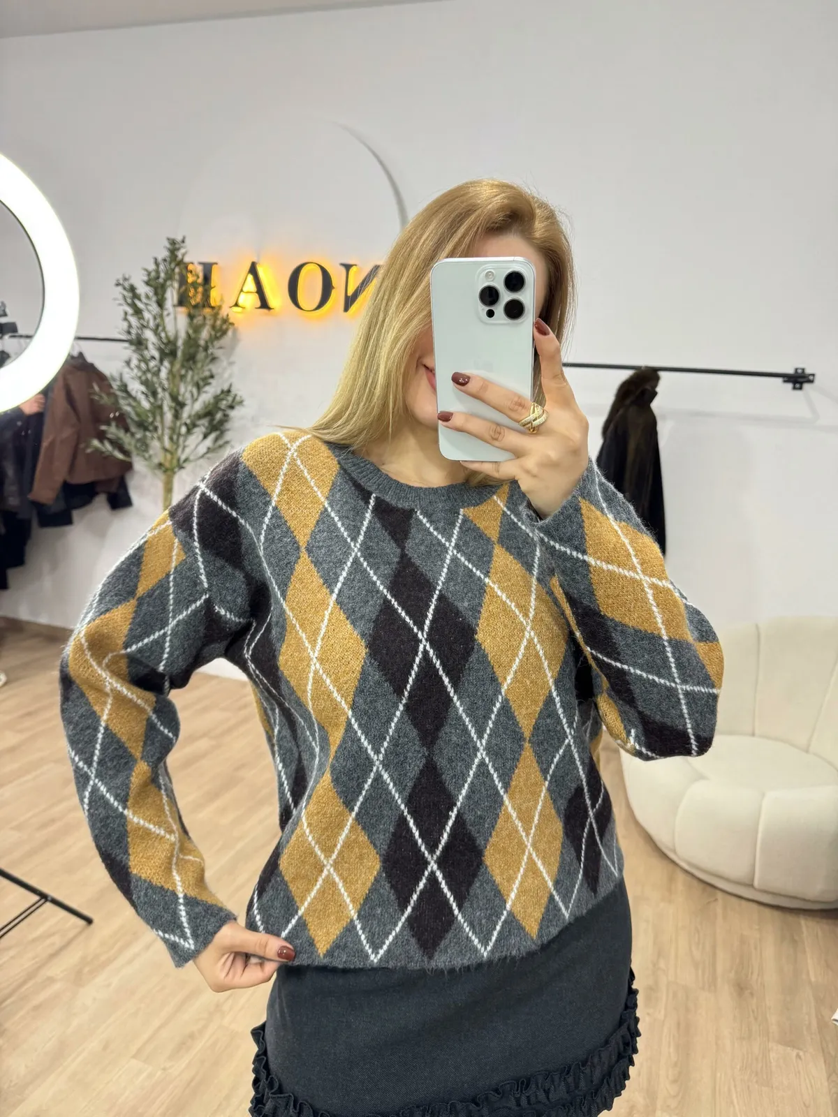 Pull Jacquard Élégance