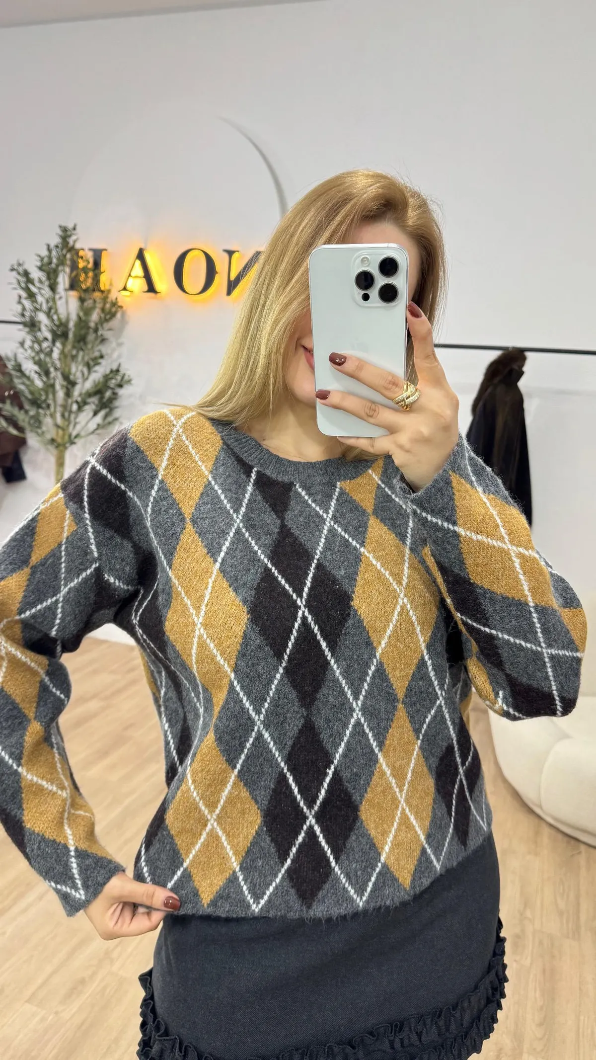 Pull Jacquard Élégance