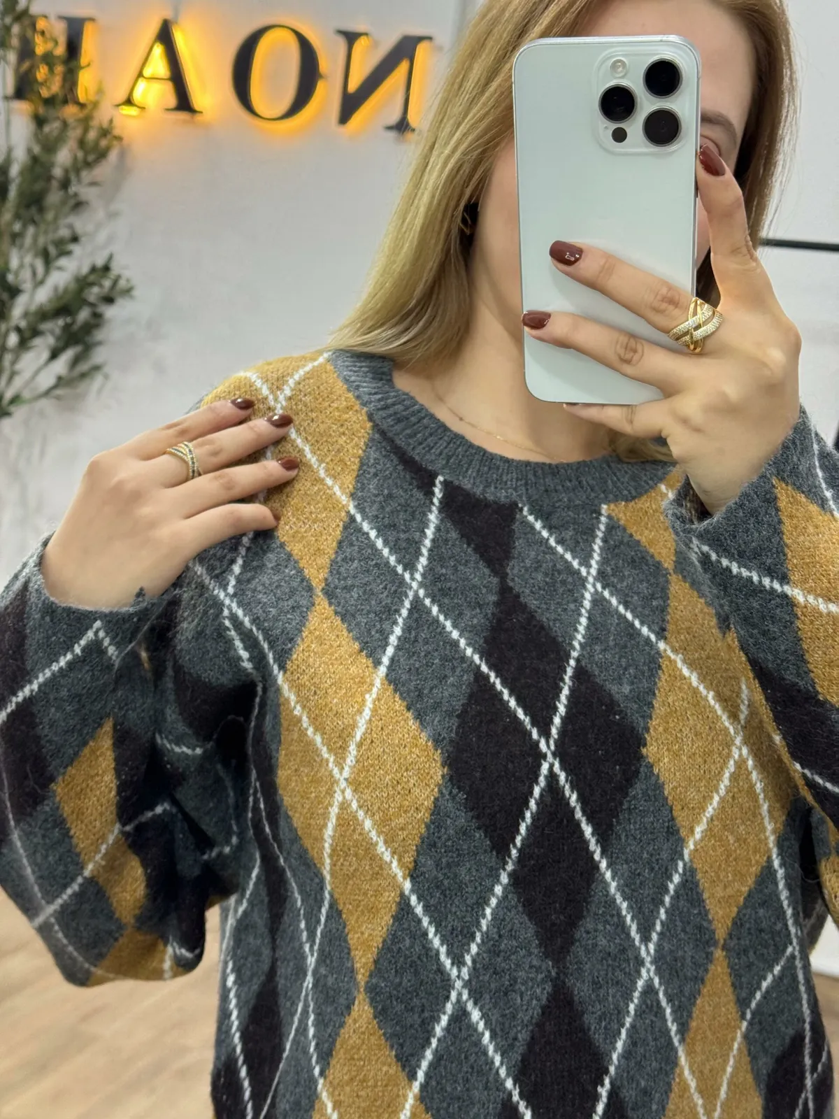 Pull Jacquard Élégance