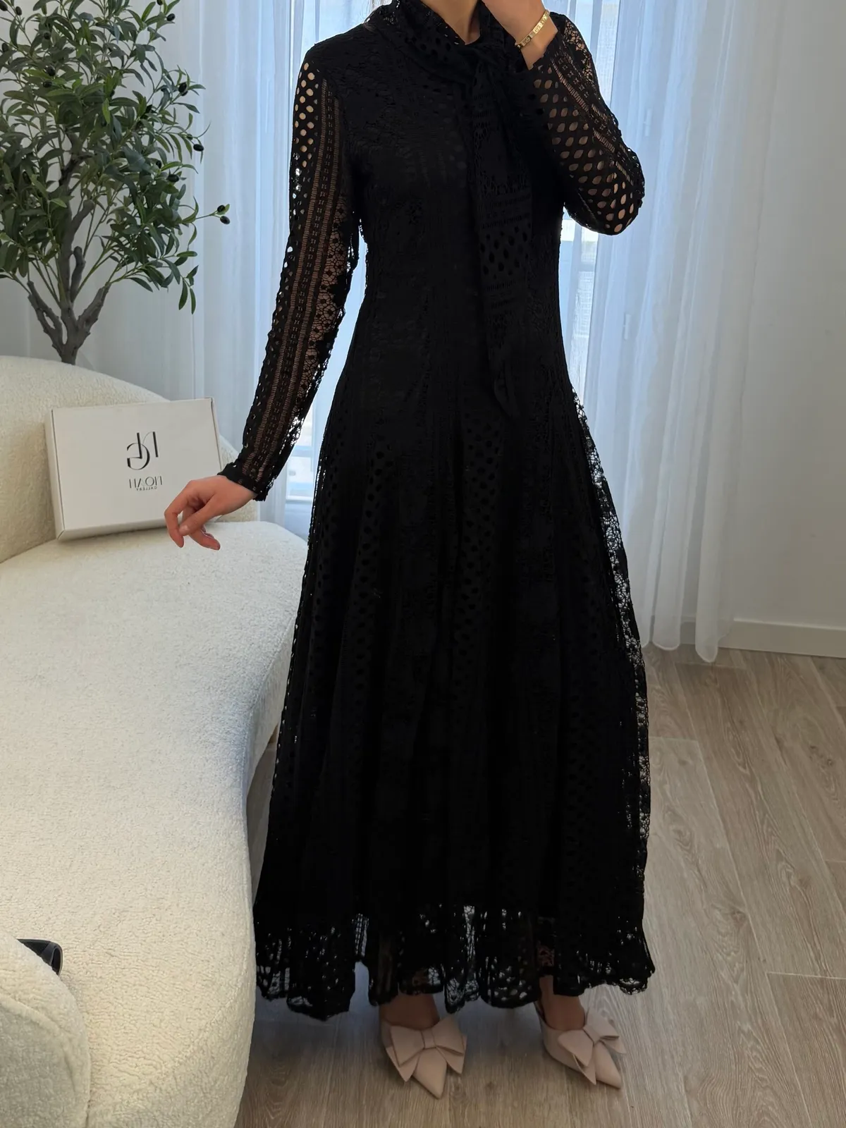 Robe Élégance Dentelle Noire