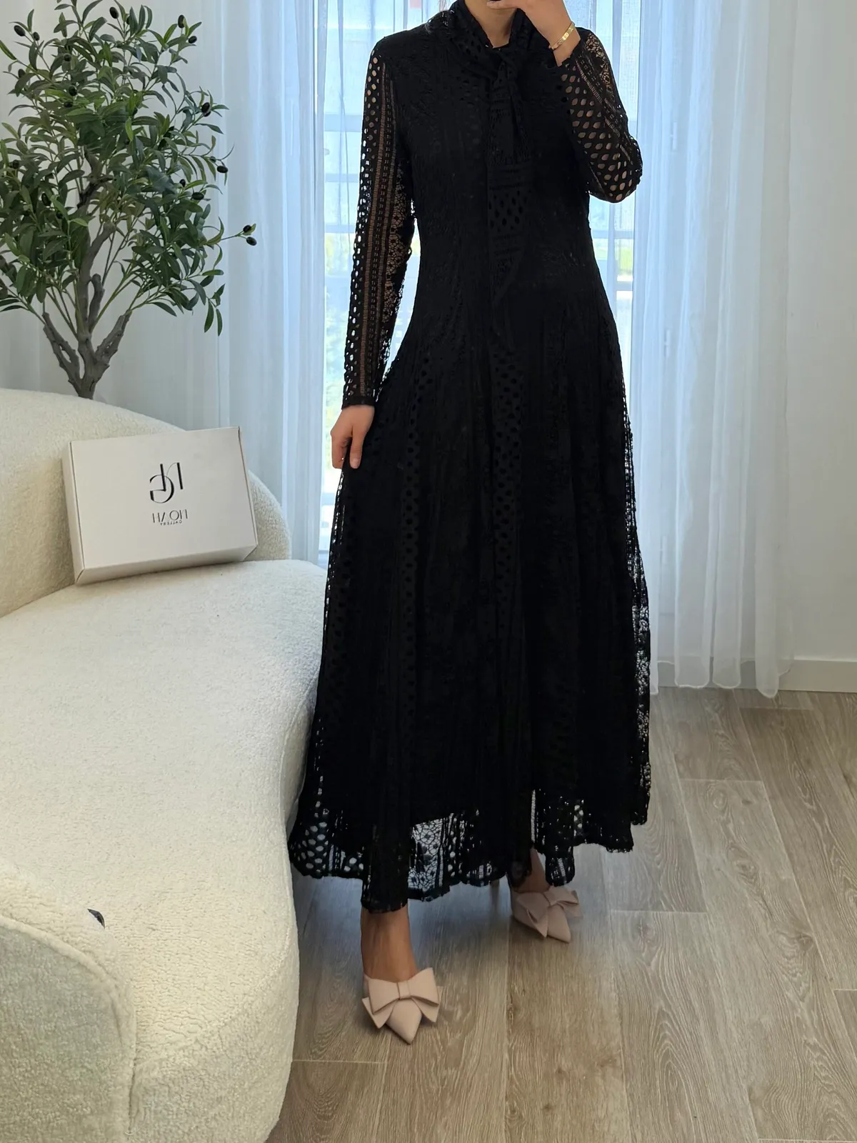 Robe Élégance Dentelle Noire