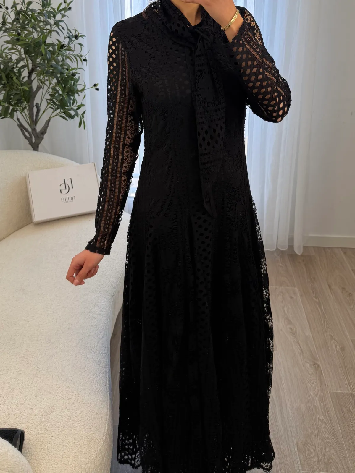 Robe Élégance Dentelle Noire