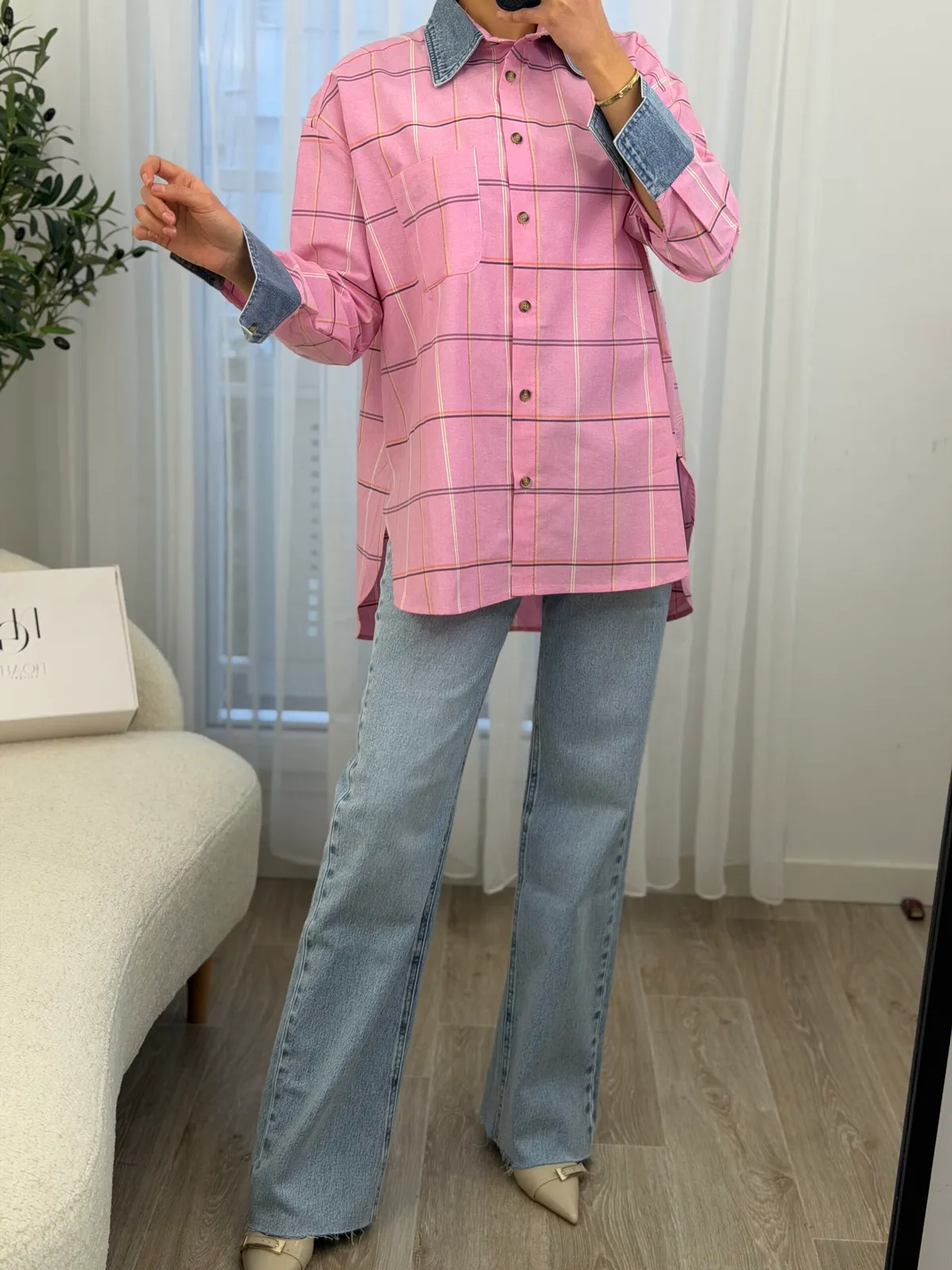 Chemise Urban Denim Carreaux