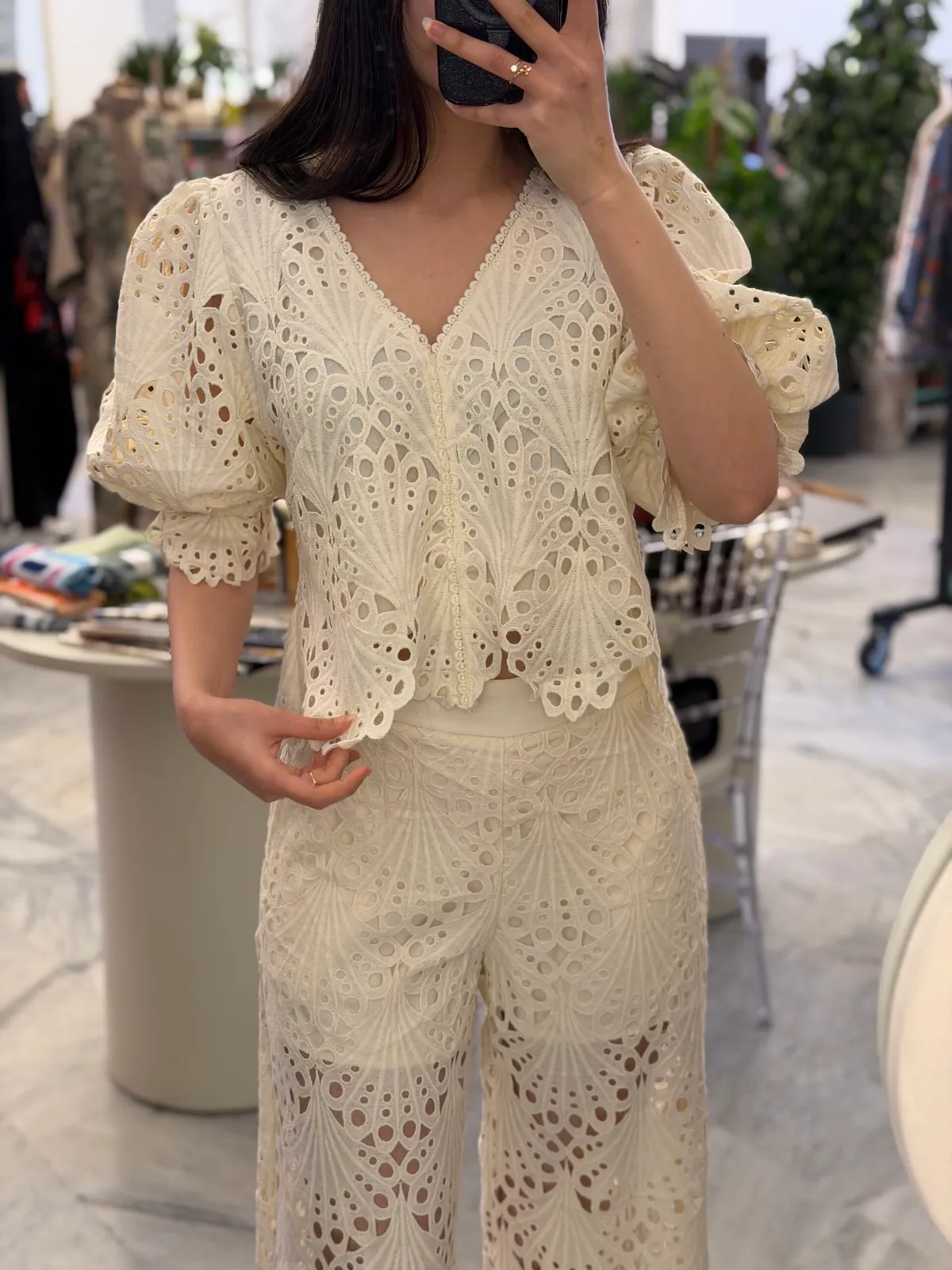 Ensemble Éclat Broderie Anglaise