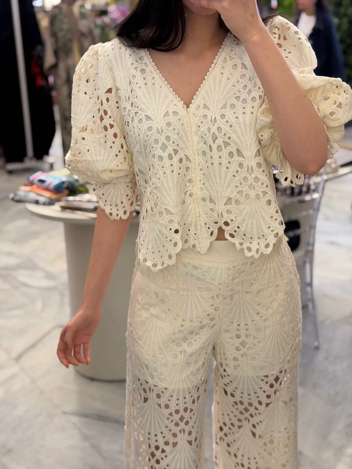 Ensemble Éclat Broderie Anglaise
