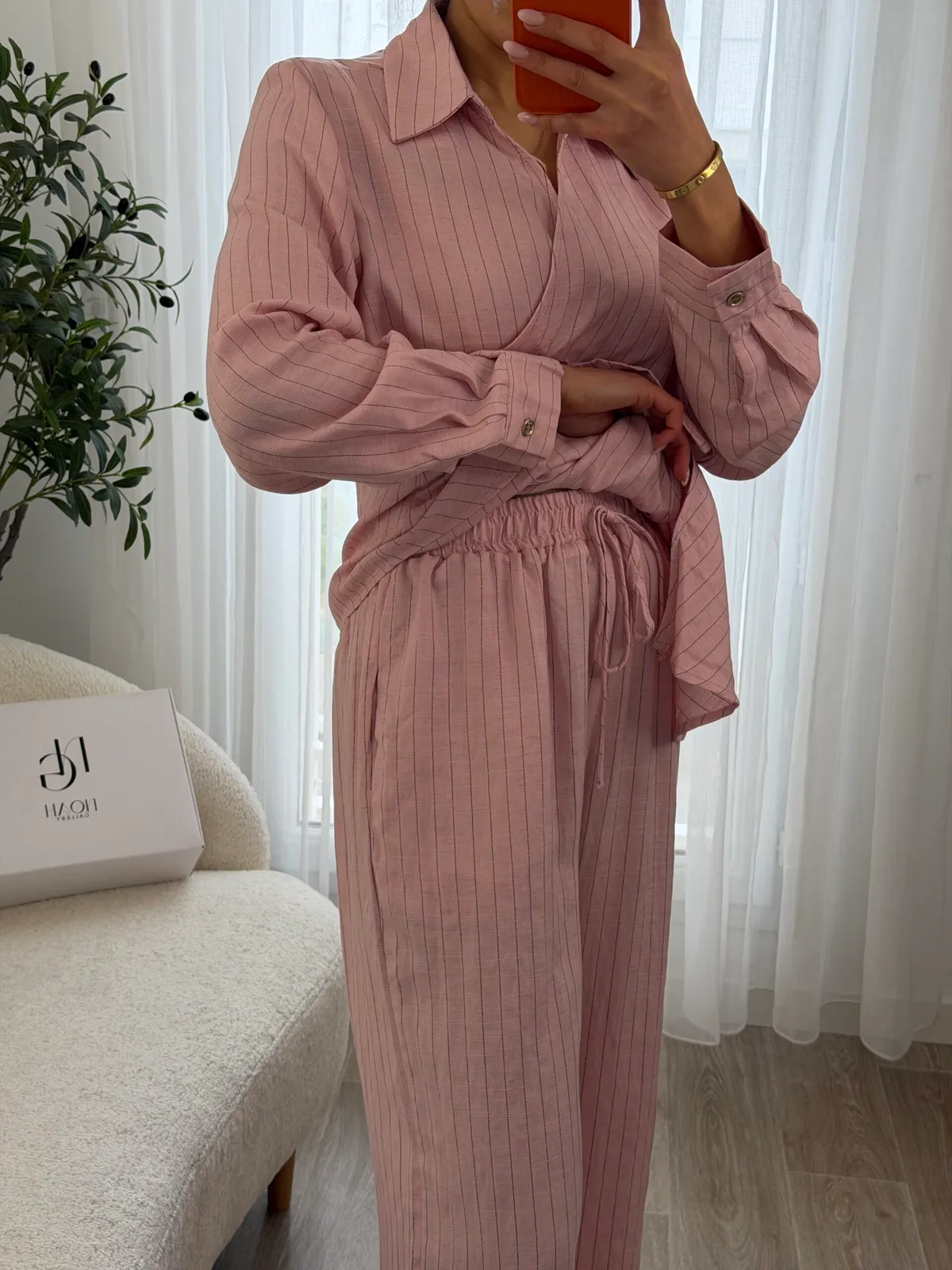 Ensemble Rose en Lin