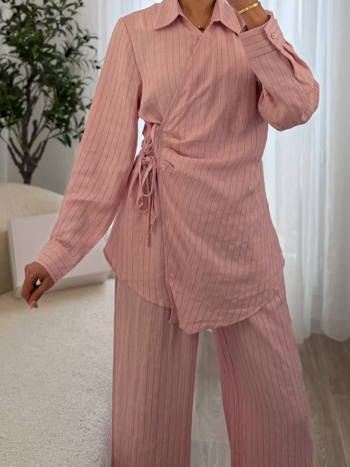 Ensemble Rose en Lin