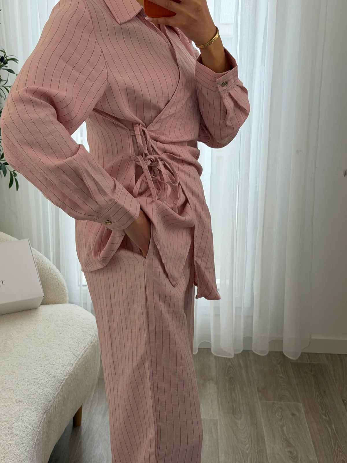 Ensemble Rose en Lin