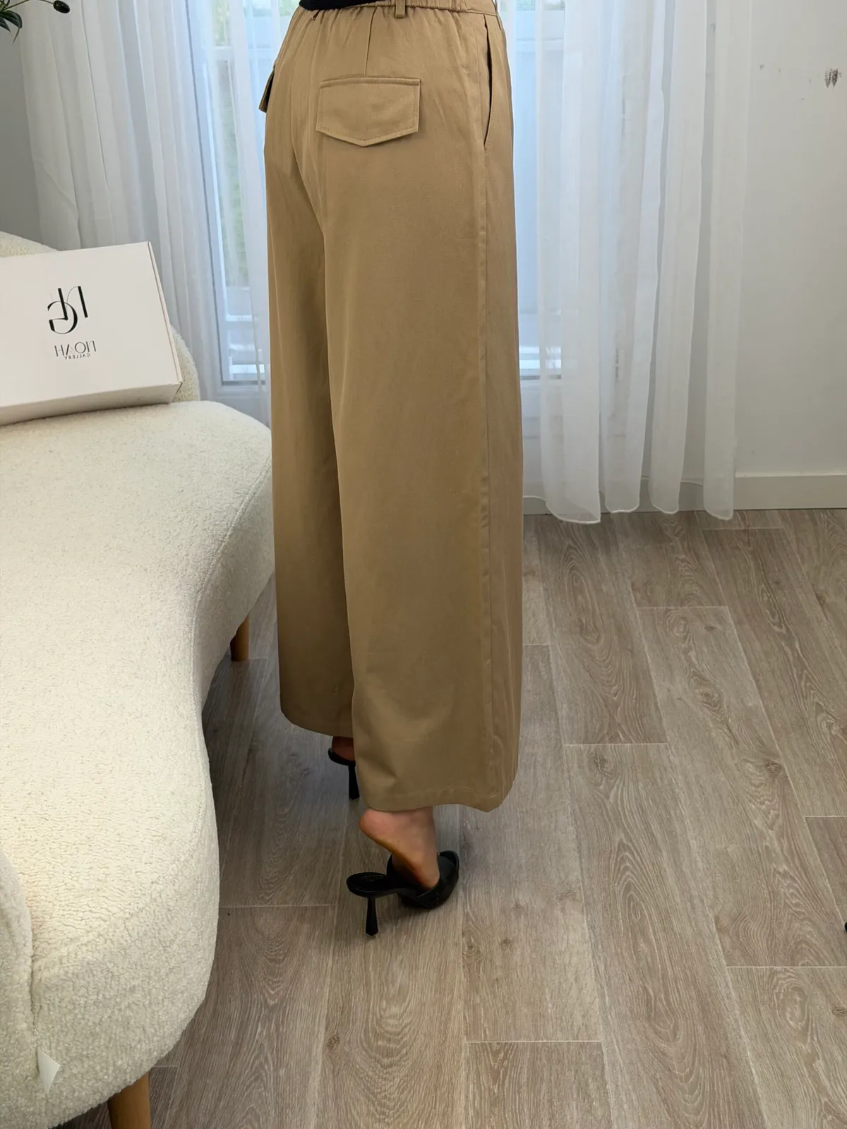 Pantalon Palazzo Camel