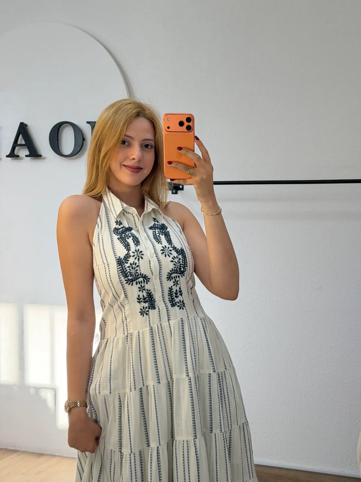 Robe Riviera Brodée