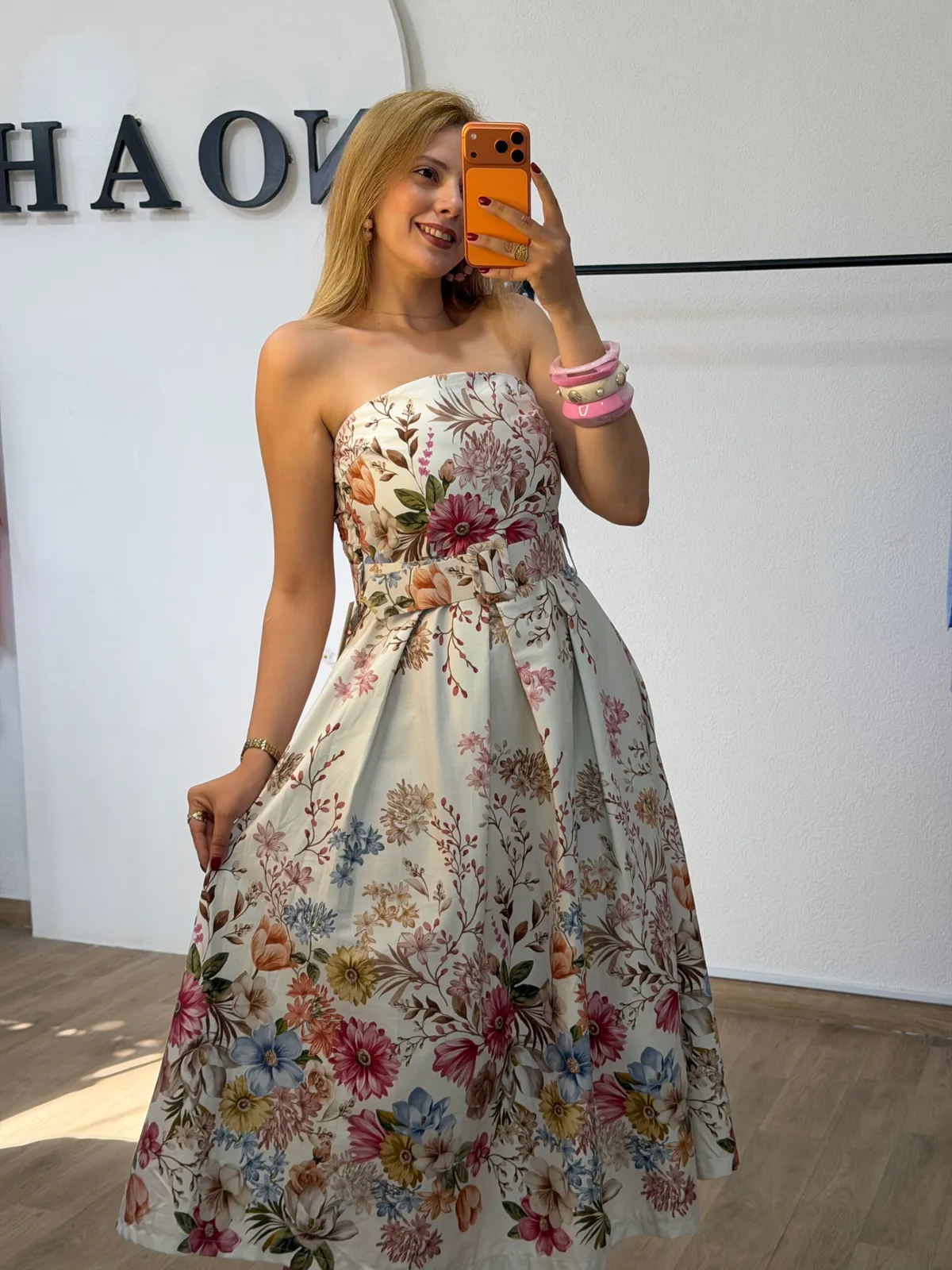 Robe Florale Bustier