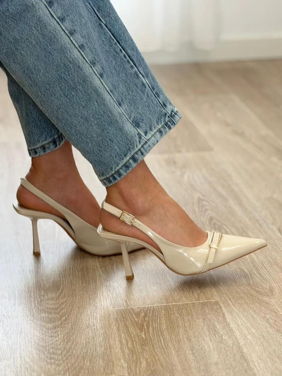 Escarpin Luna Gold
